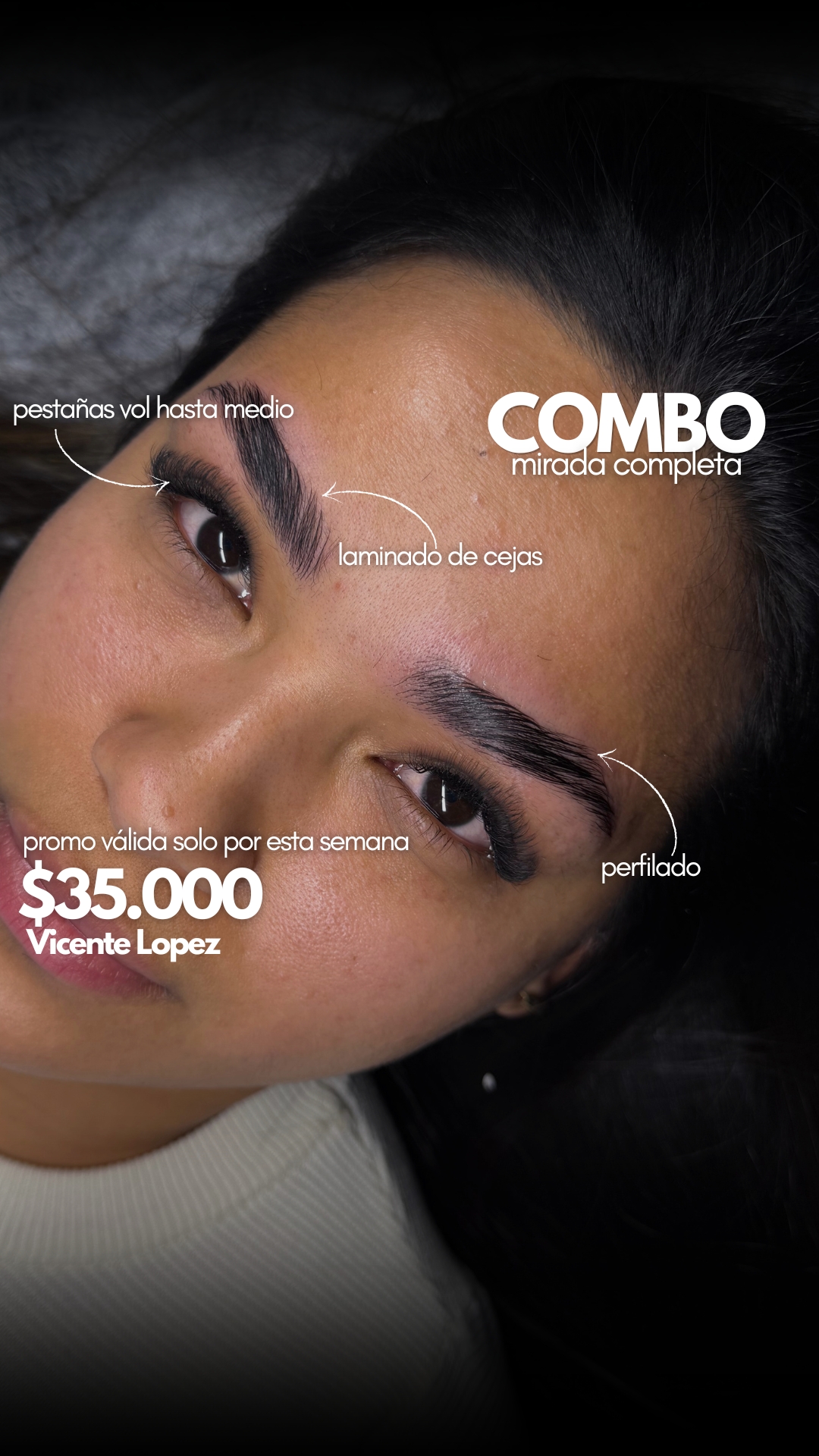 Luz beauty Facebook ad: La combinación perfecta para una mirada más prolija…