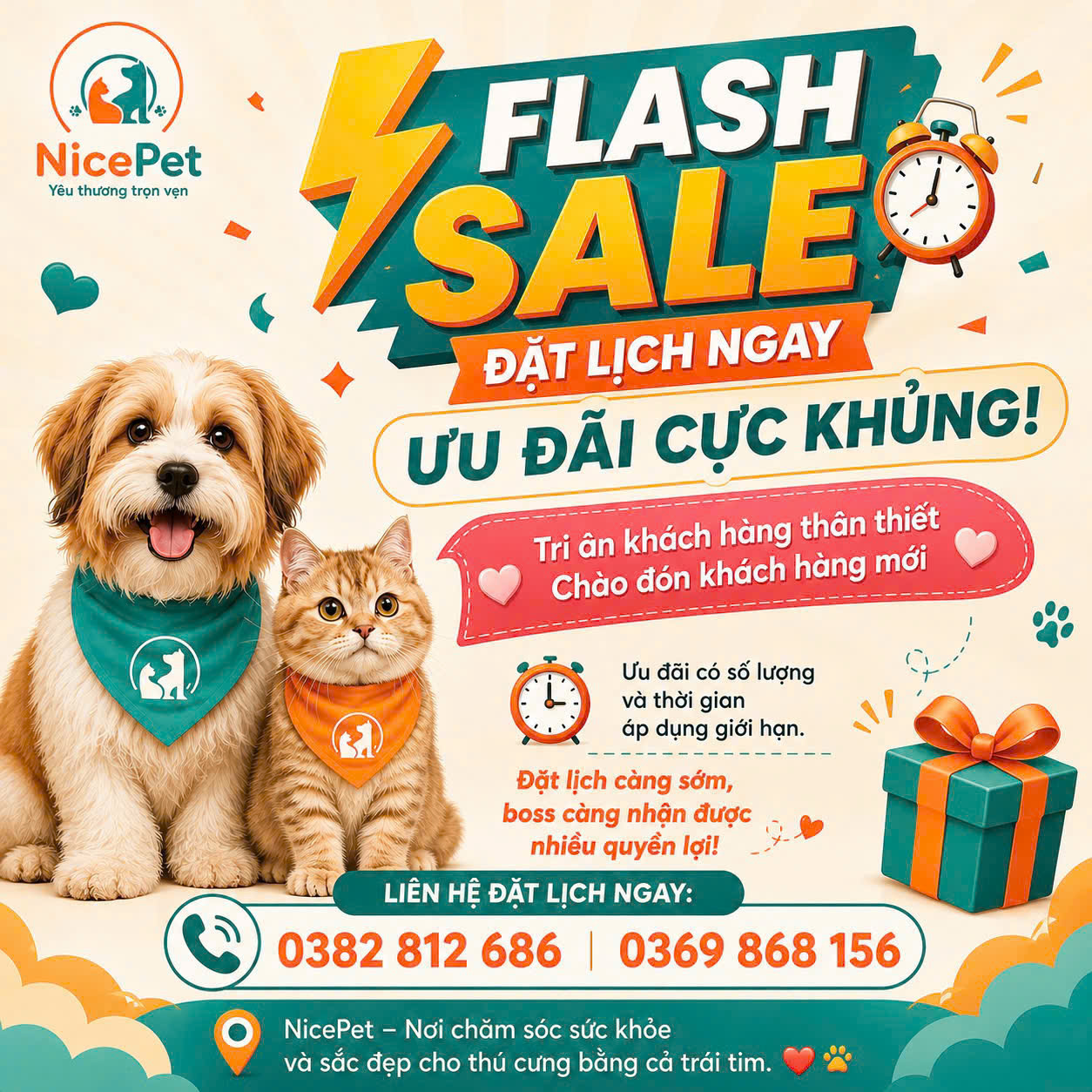 Hệ Thống Thú Y Nice Pet clinic & Spa Facebook ad from Aug 1, 2026