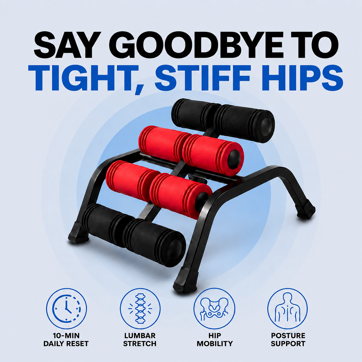 VitaSense Facebook ad: Open Up Tight Hips In 10 Minutes A Day