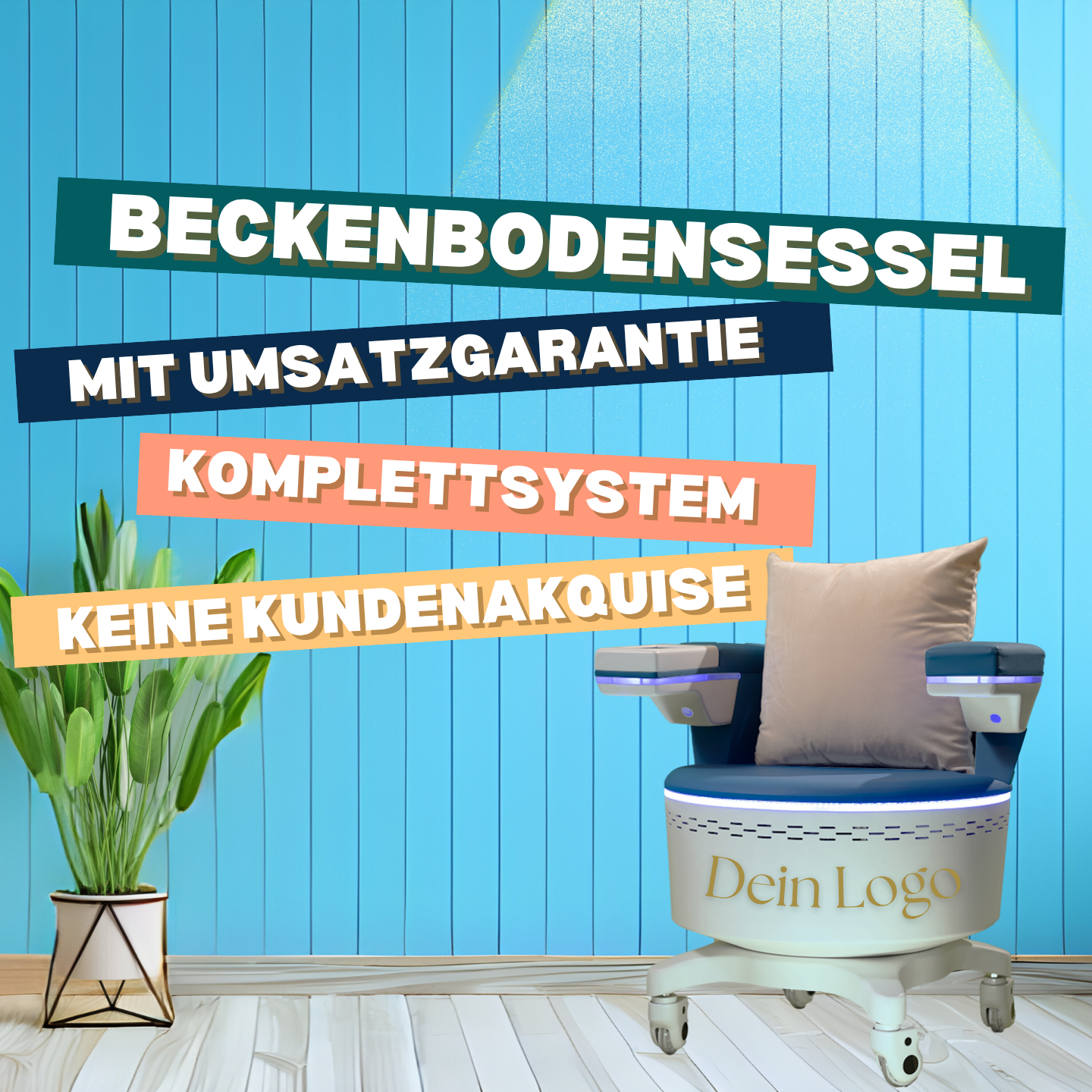 Beckenbodensessel Facebook ad from Oct 18, 2025