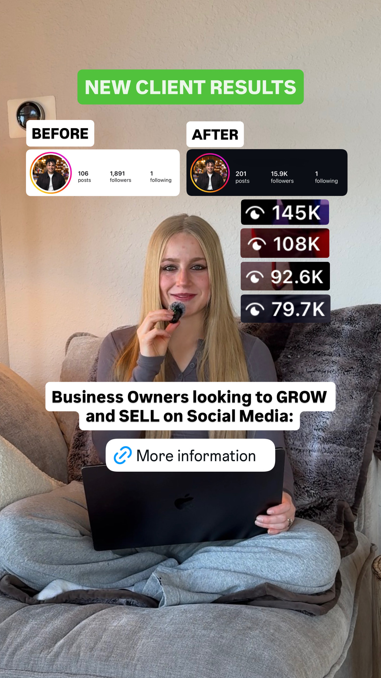 Personal Brand Launch Facebook ad: Social Media Management Packages