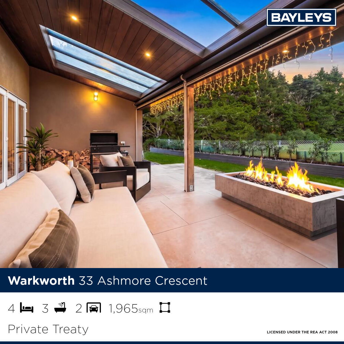 Bayleys Mahurangi Facebook ad from Jul 8, 2026