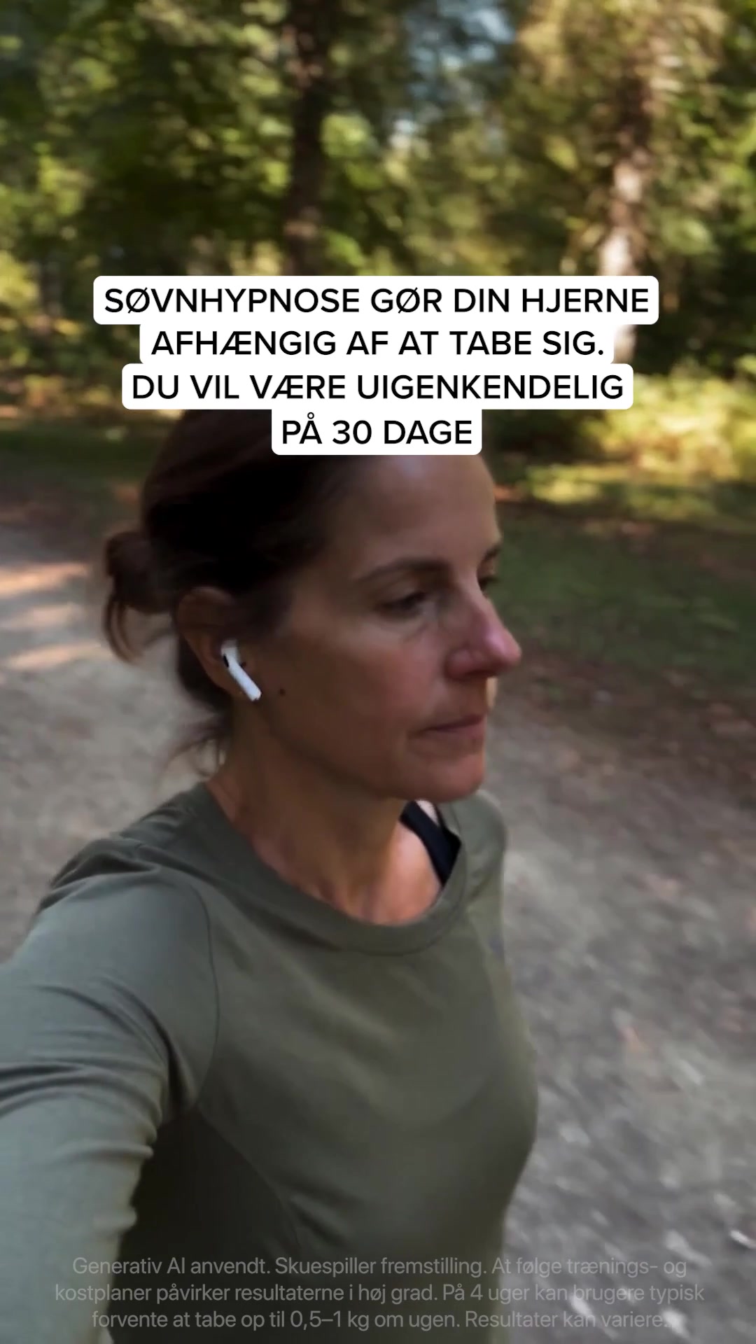 Kure for Hypnotherapy Facebook ad: Tryk play. Luk øjnene. Forandr alting