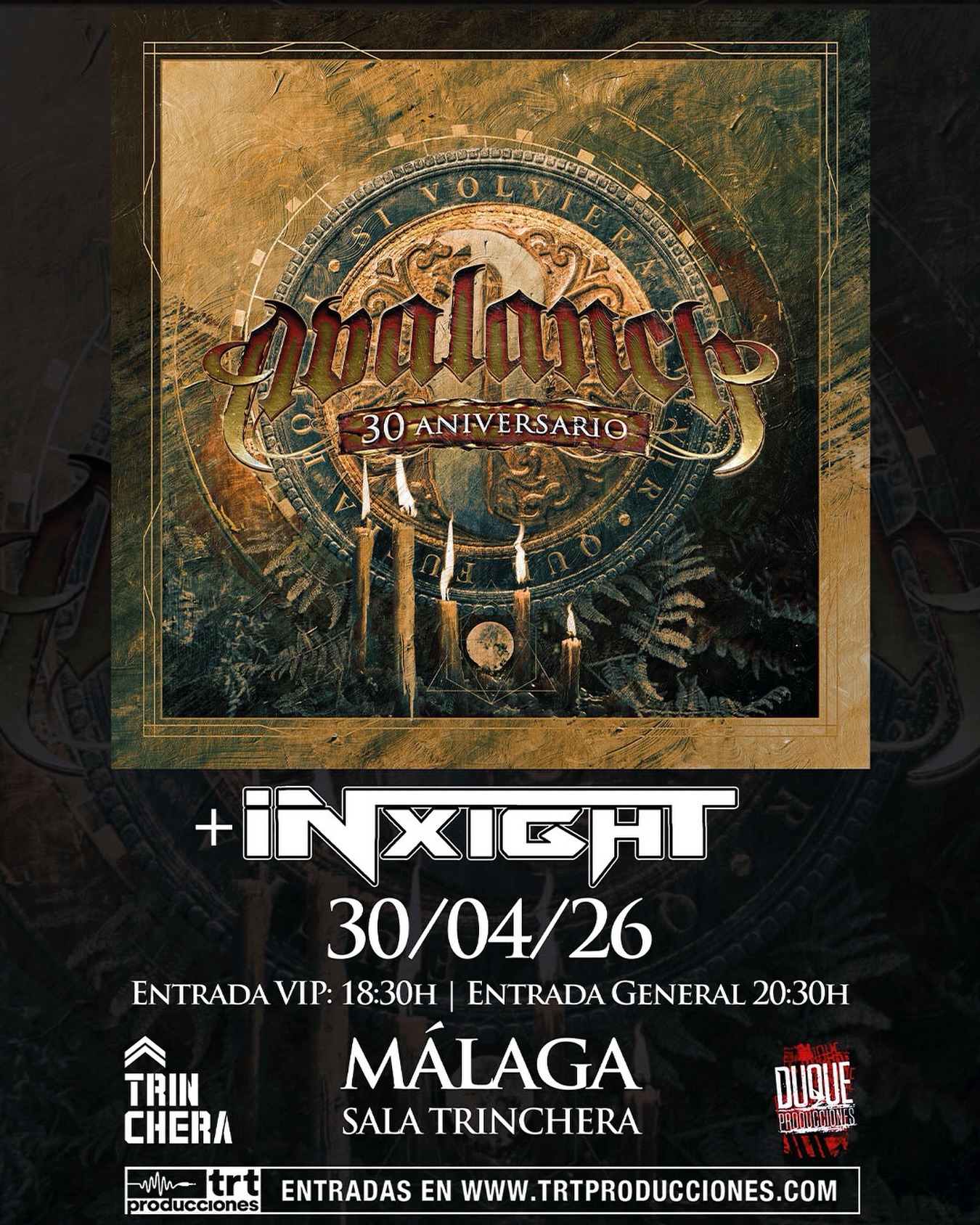 TRT Producciones Facebook ad: Avalanch en Malaga!