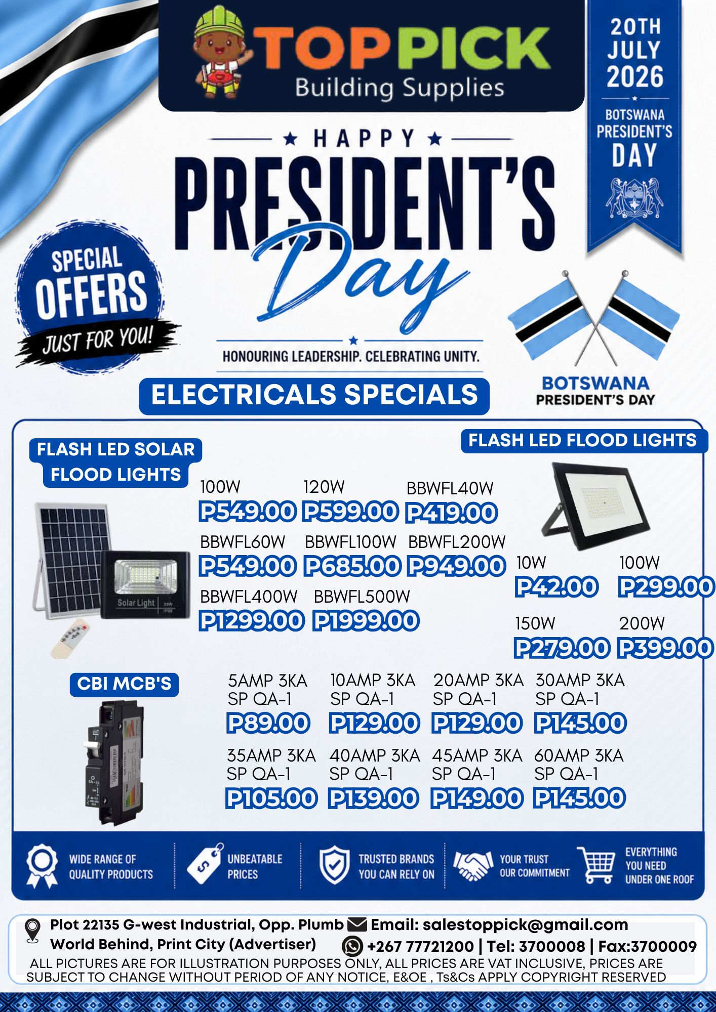 Top Pick Building Supplies Facebook ad
