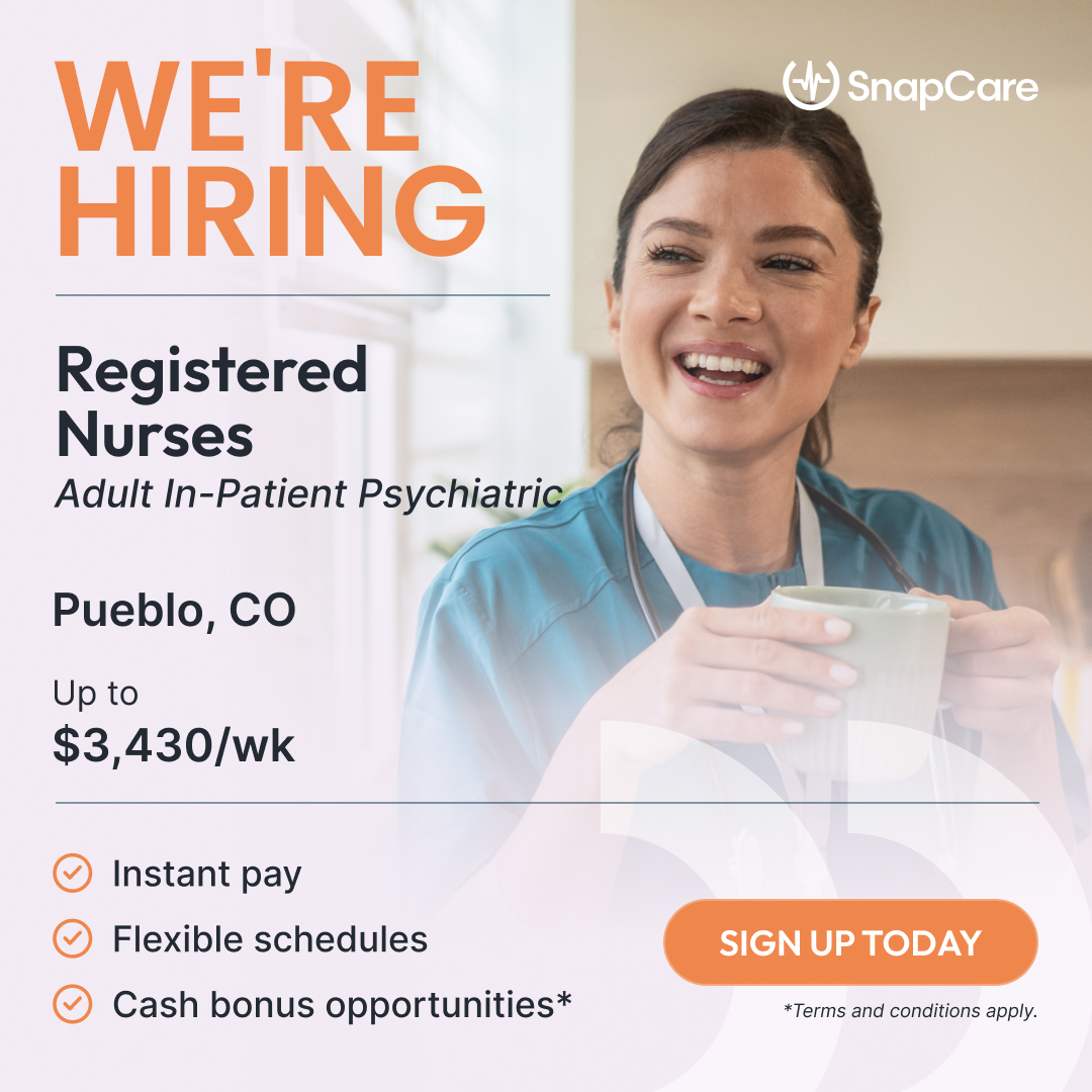 SnapCare Facebook ad: Top RN Jobs in Colorado Are Waiting!