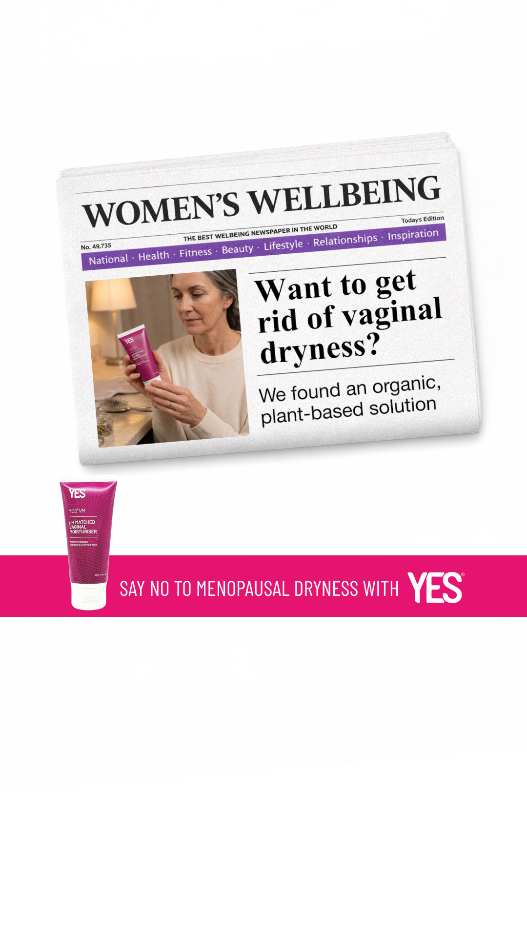 YES - The Organic Intimacy Company Facebook ad