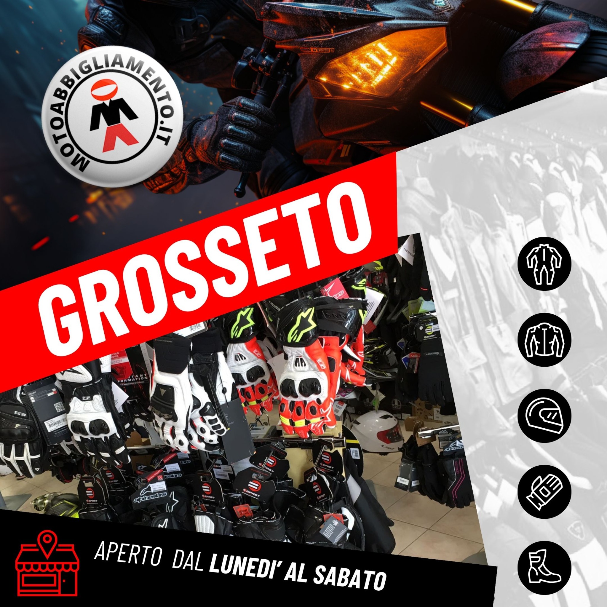 Motoabbigliamento.it Facebook ad from Jan 7, 2025