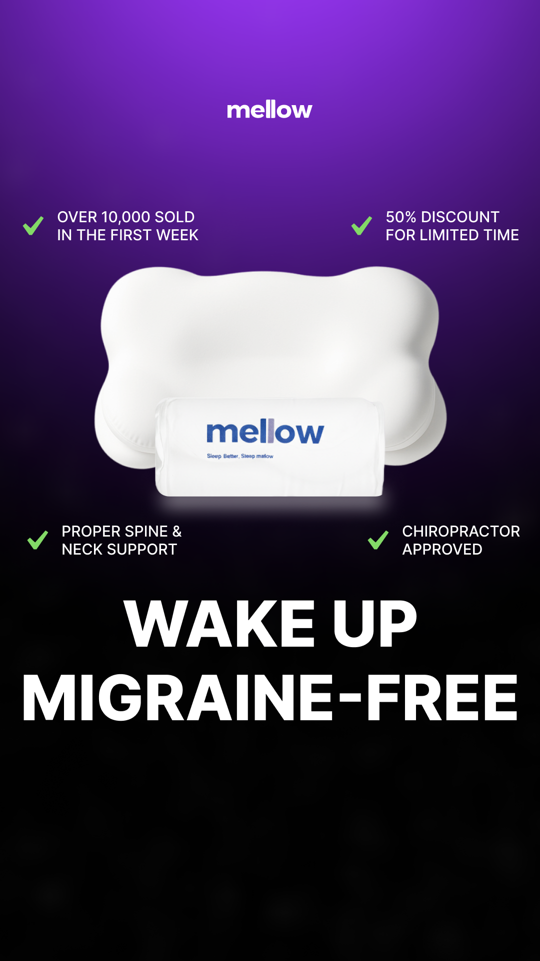 Mellow Sleep Facebook ad