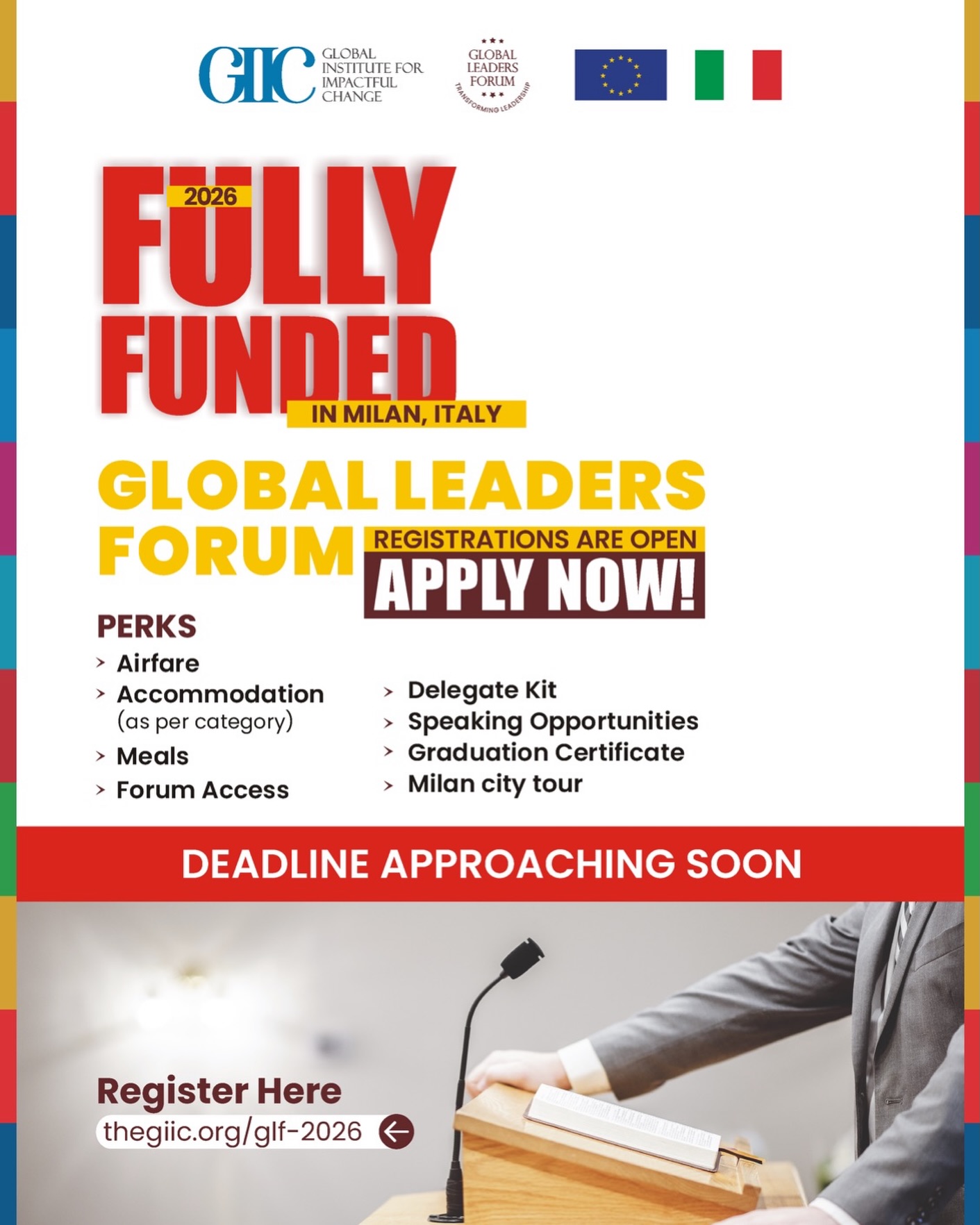 GIIC - Global Institute for Impactful Change Facebook ad: THIS IS YOUR GLOBAL MOMENT.