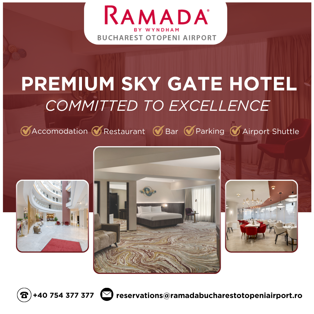 Ramada by Wyndham Bucharest Otopeni Airport Facebook ad: Premium Sky Gate Hotel