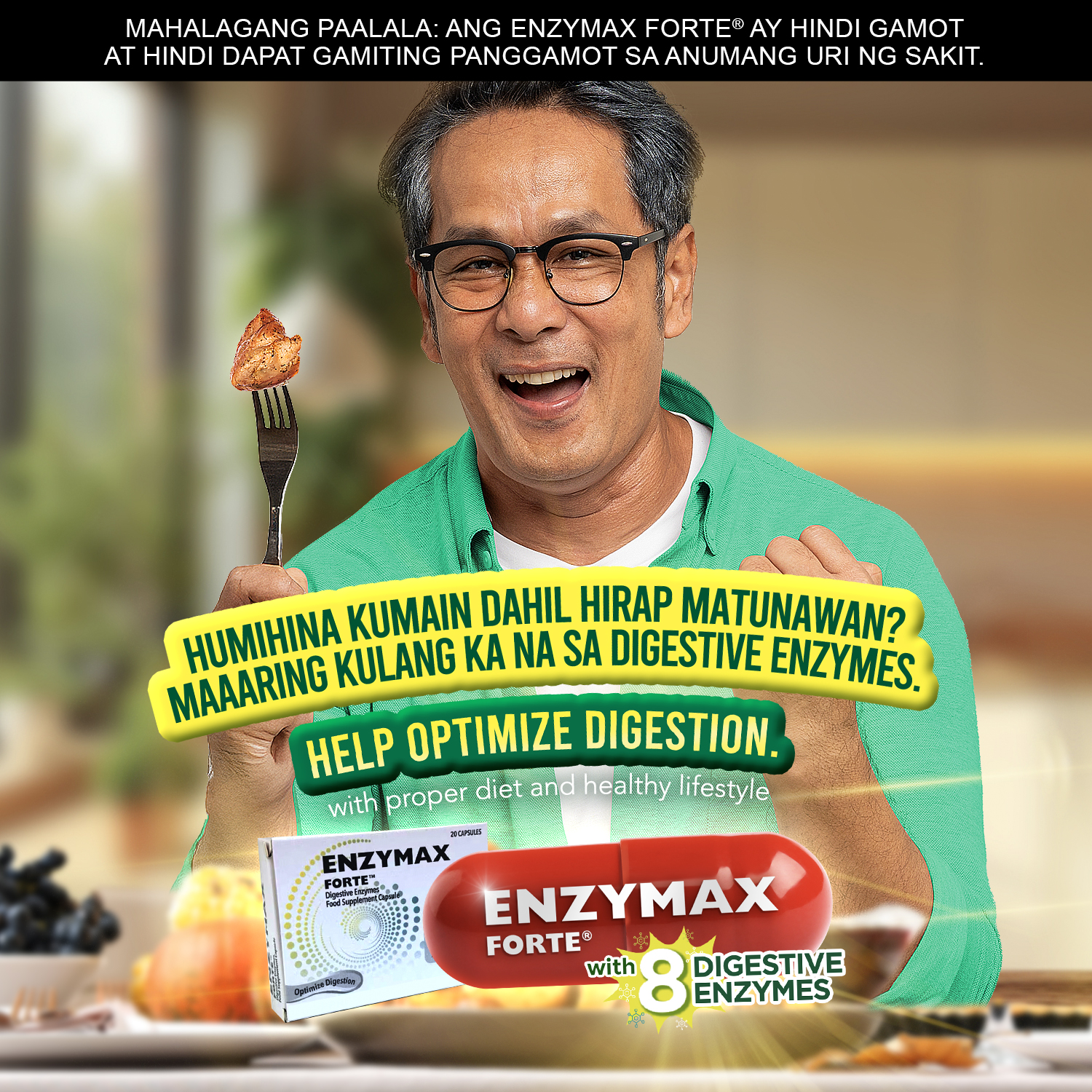 Pharex Health Corp. Facebook ad: Aging & Diabetes can cause less digestive enzyme production