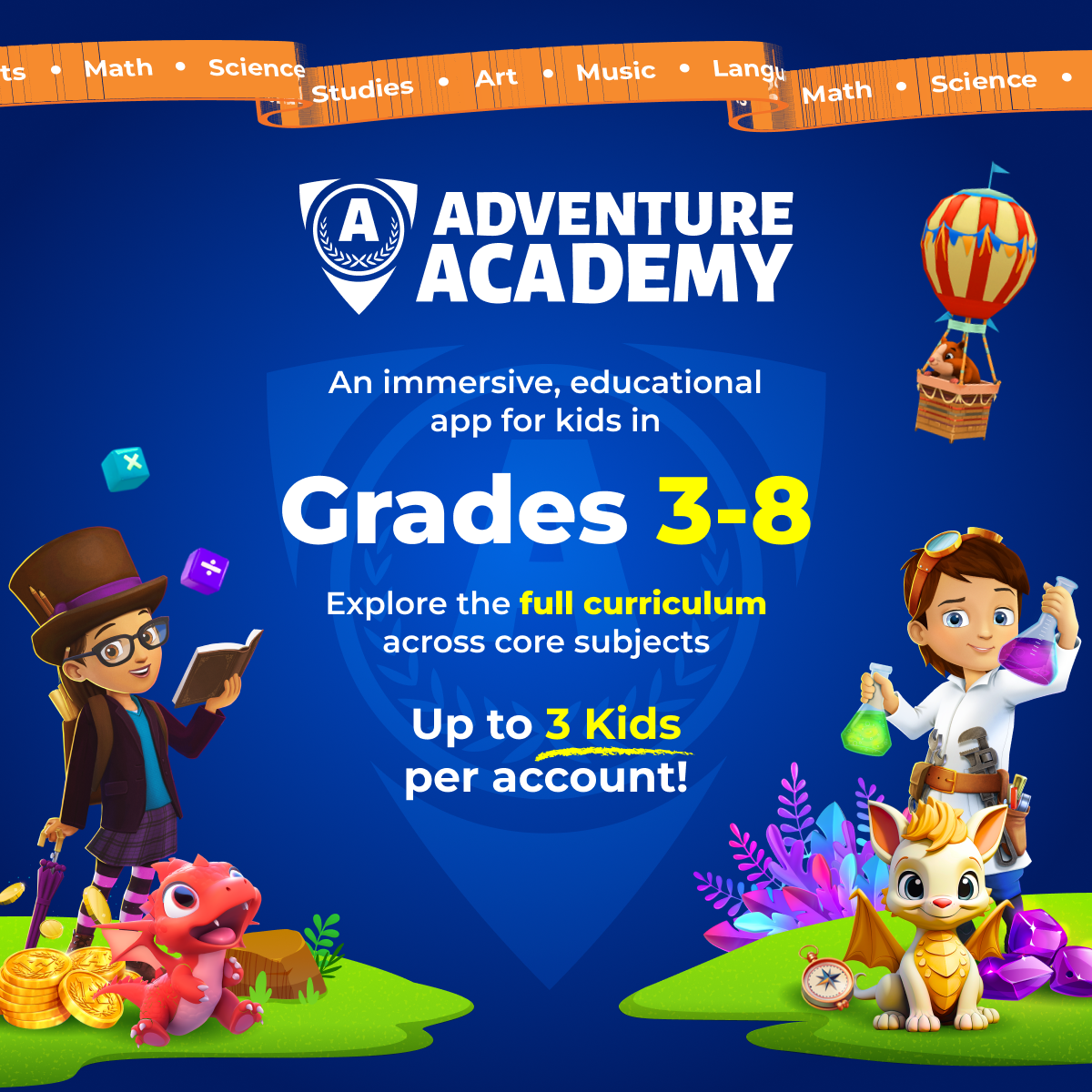 Adventure Academy Facebook ad