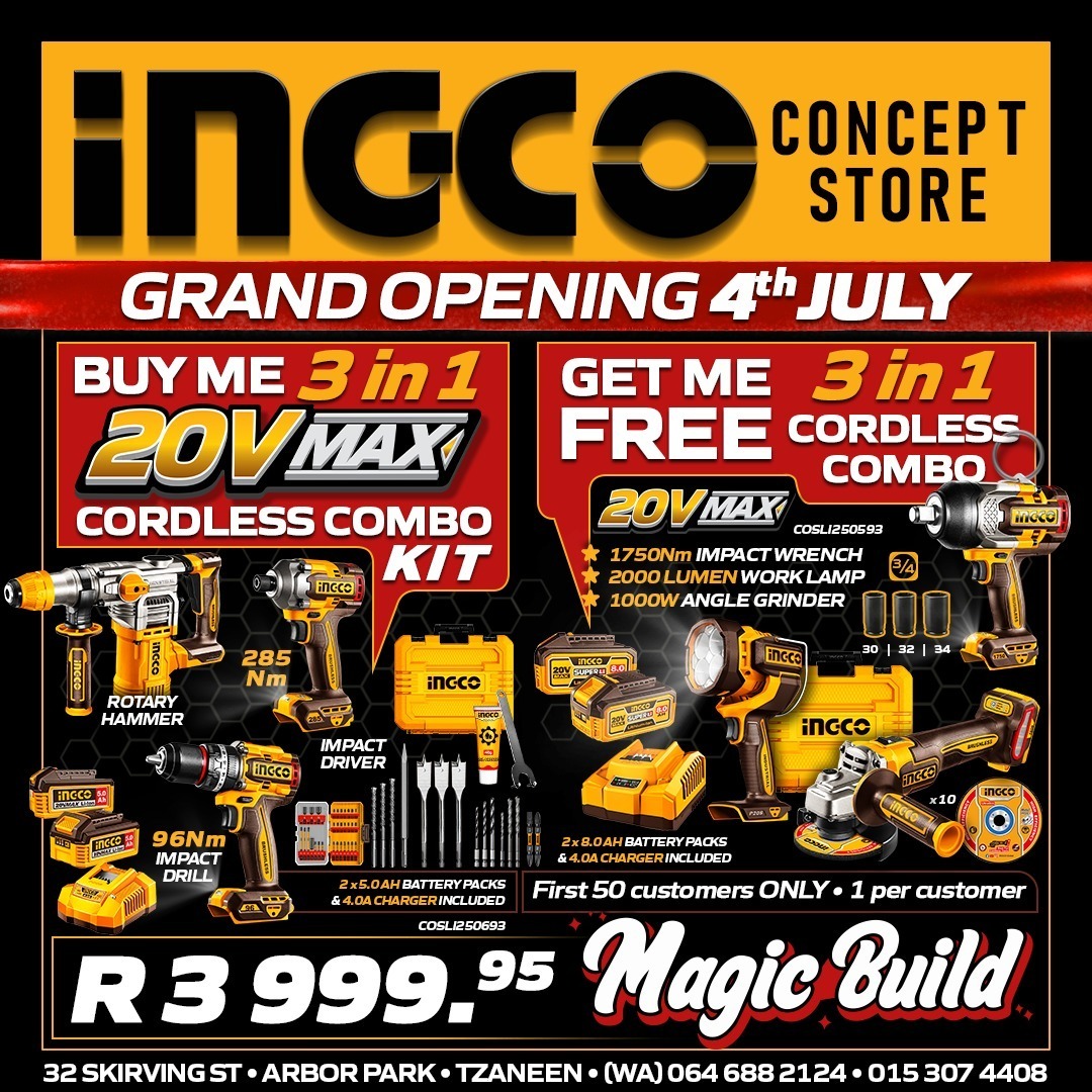 Polokwane - Limpopo News Facebook ad: AD | Magic Build INGCO Concept Store GRAND…