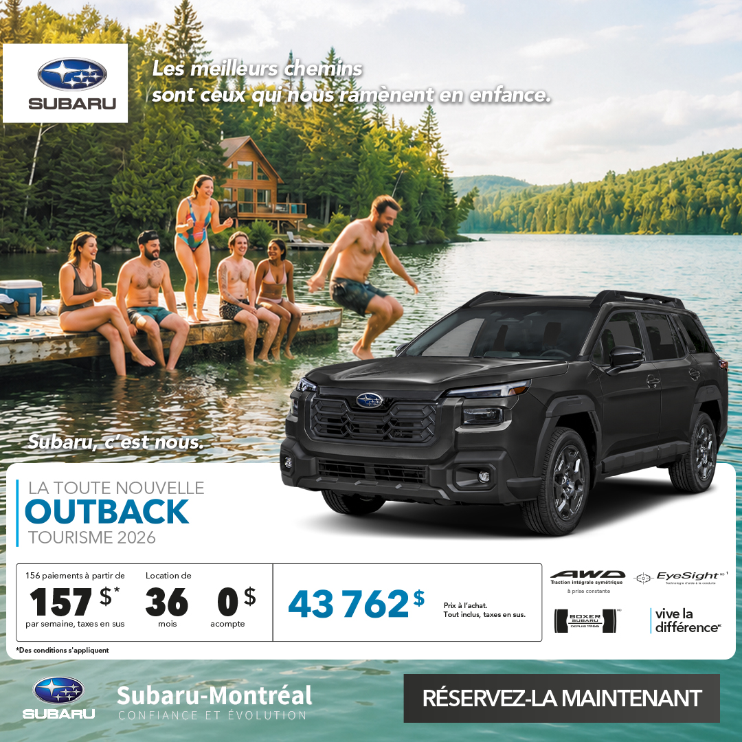 Subaru-Montreal Facebook ad: Réservez-le maintenant