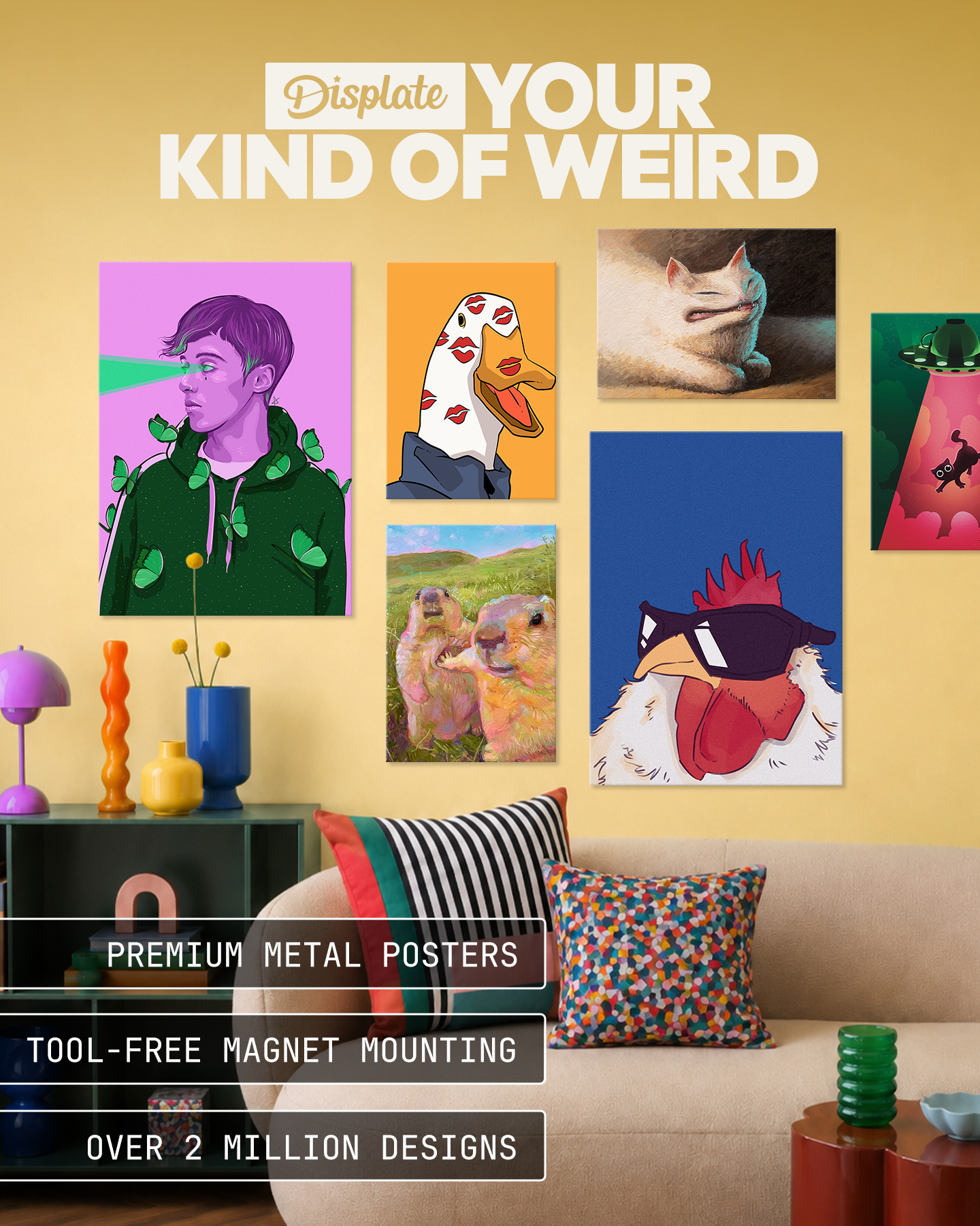 Displate Facebook ad
