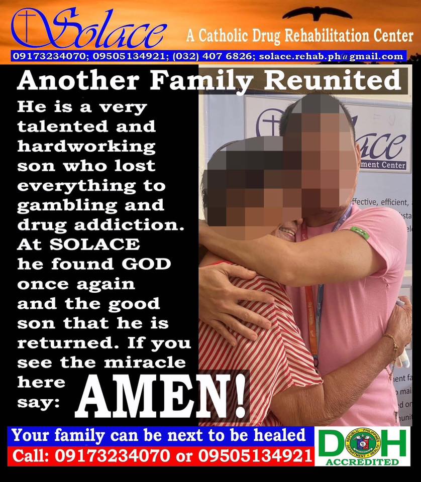 Solace, Drug and Alcohol Rehab, Lapu-lapu City, Cebu Facebook ad: ANOTHER MOTHER REUNITED WITH HER SON (Share to…