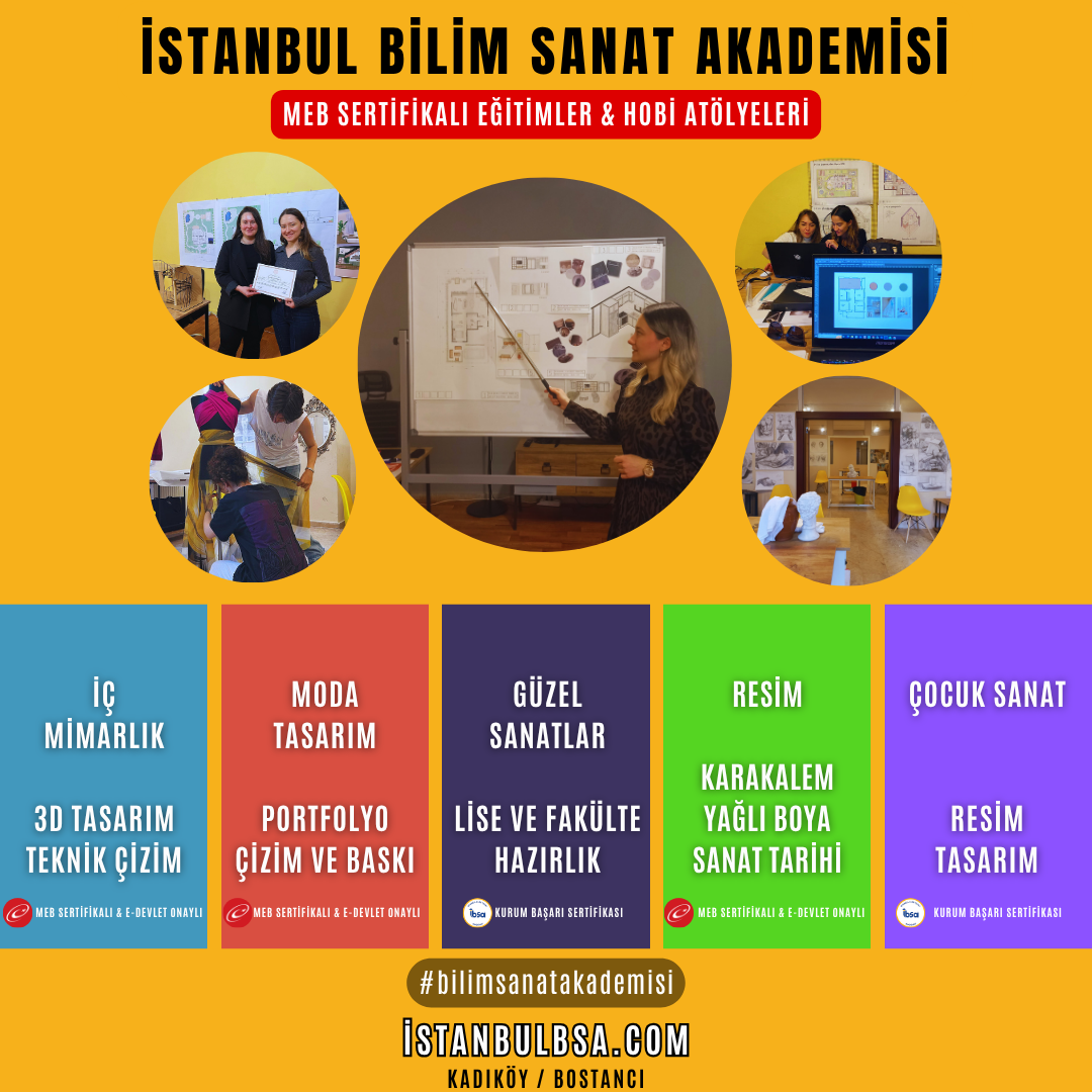 İstanbul Bilim&Sanat Akademisi Facebook ad: MEB Sertifikalı Eğitimler, İç Mimarlık ve Tasarım Kursu…