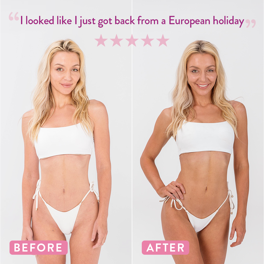 MineTan Body Skin Facebook ad: Bronze Babe Home Spray Tan Kit on Sale NOW!