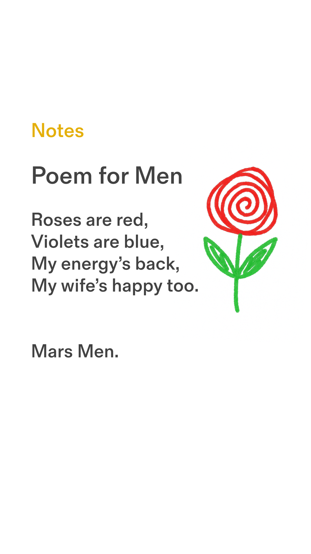 Mars Men Facebook ad