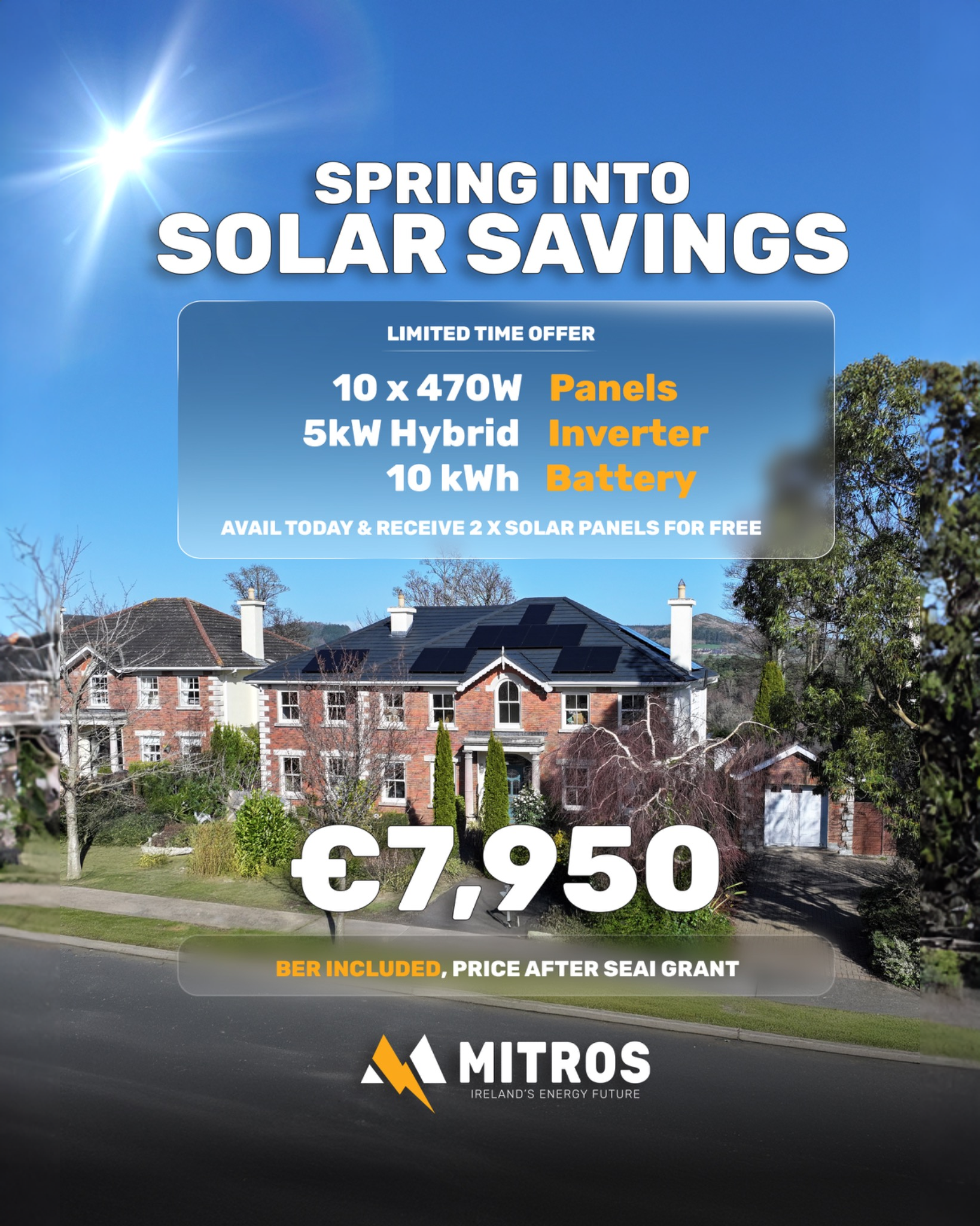 Mitros Solar Limited Facebook ad: Full Solar System. One Price.