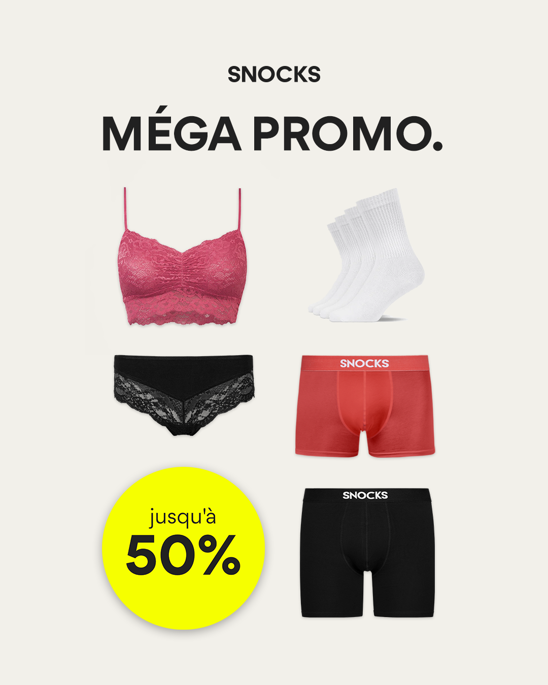 Snocks Facebook ad