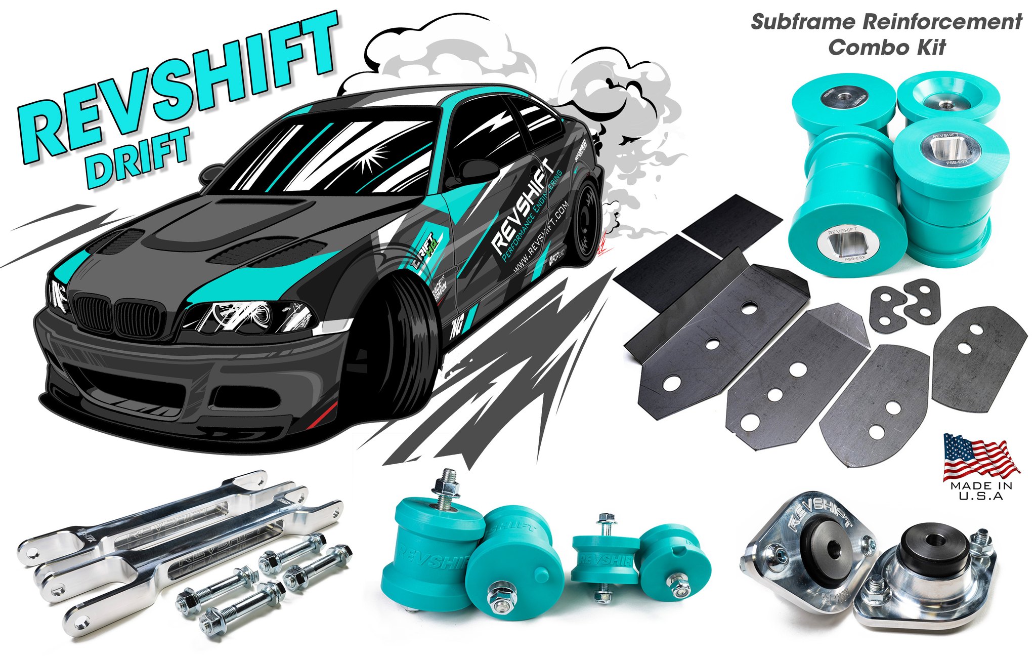 Revshift Performance Engineering Facebook ad: The best bushings, mounts, and suspension components for…