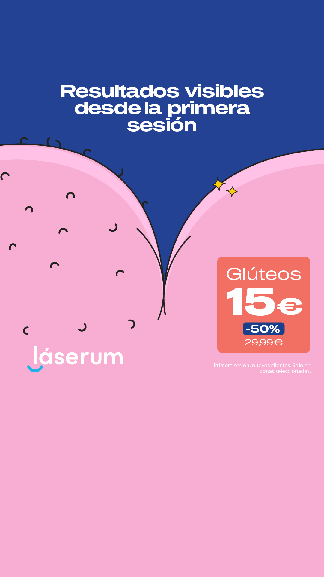 Láserum Facebook ad: Tu primera sesión al 50%