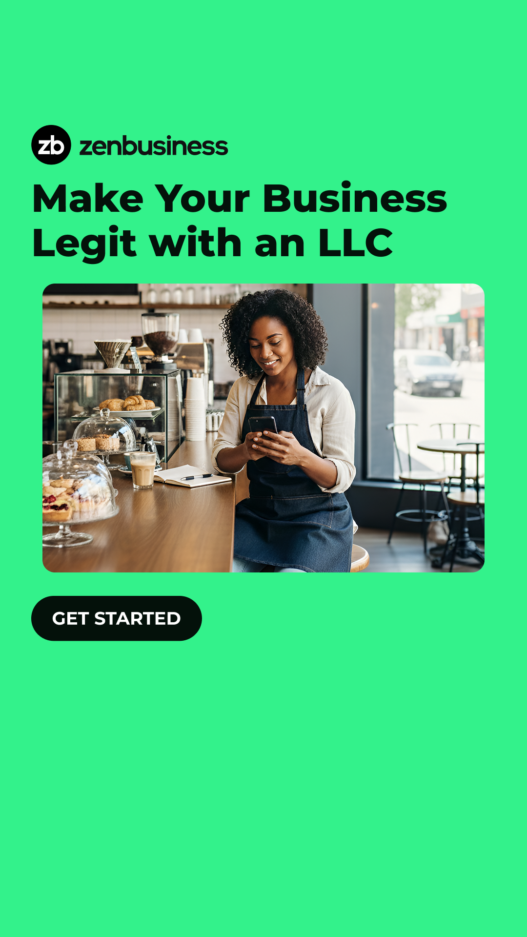ZenBusiness Facebook ad