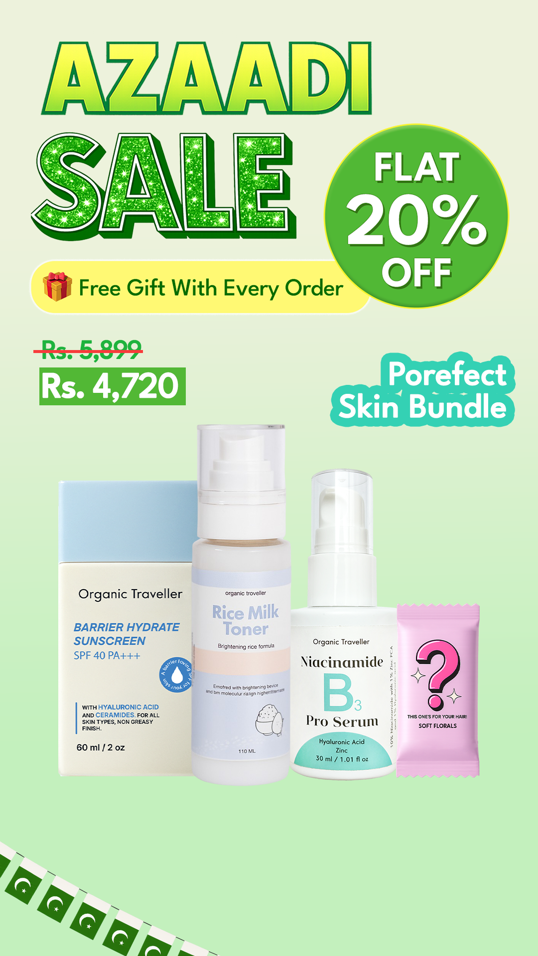 Organic Traveller - Skincare Facebook ad