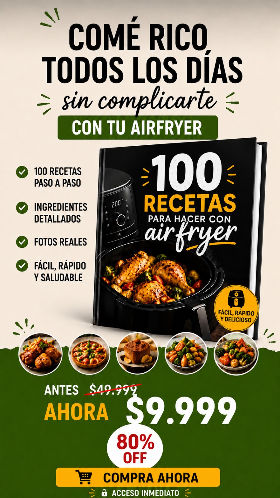 Recetas Airfryer Facebook ad from Jul 31, 2026
