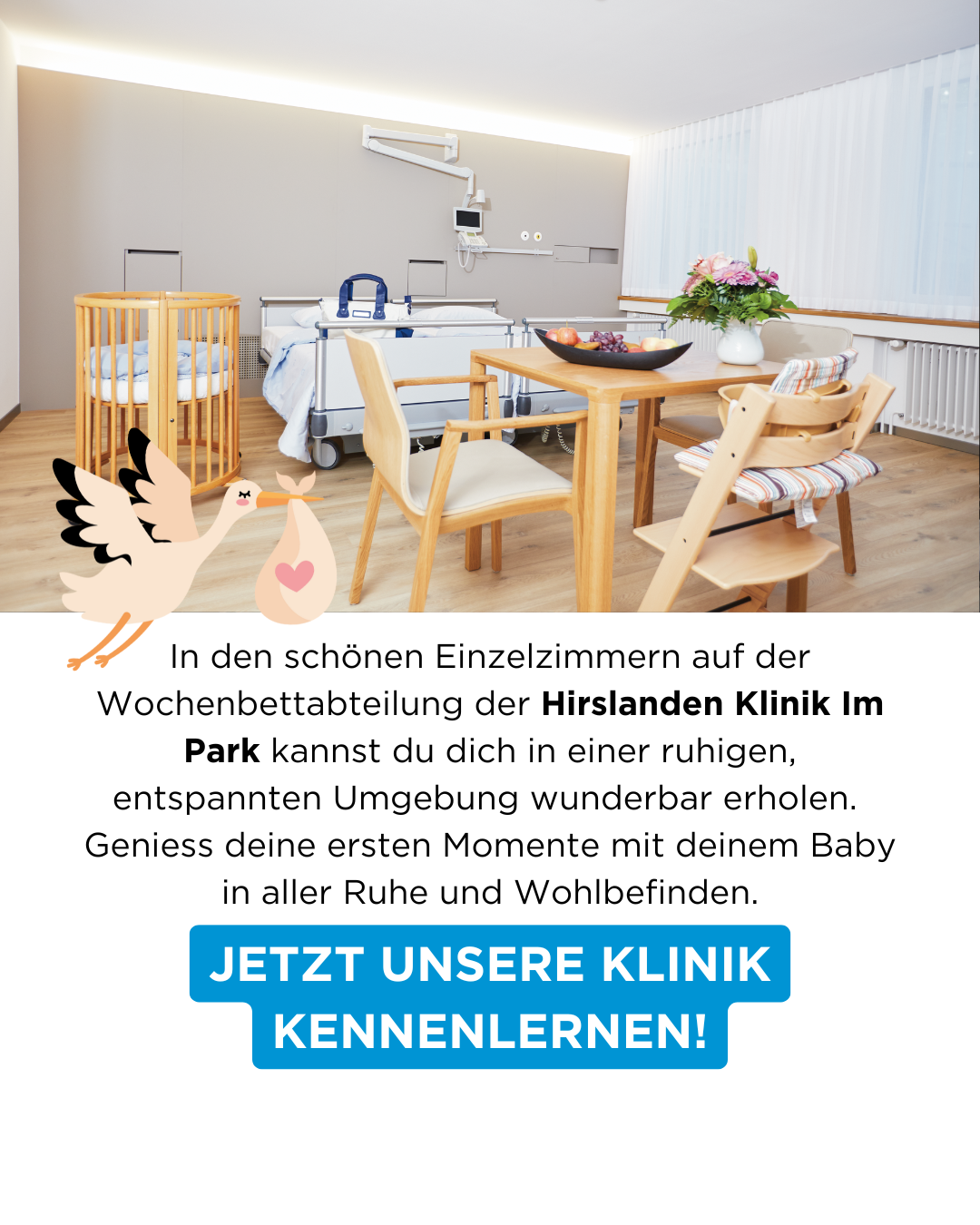 Hirslanden Baby Facebook ad from Sep 22, 2025