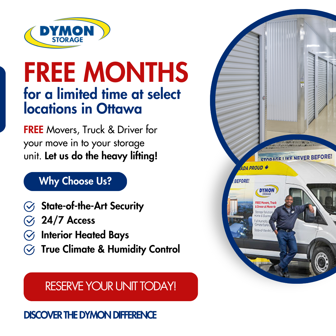 DYMON Storage Facebook ad: Ask about our promotions today!