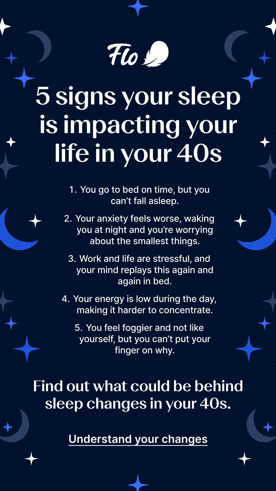 Flo Health App Facebook ad: Try Flo and never look back