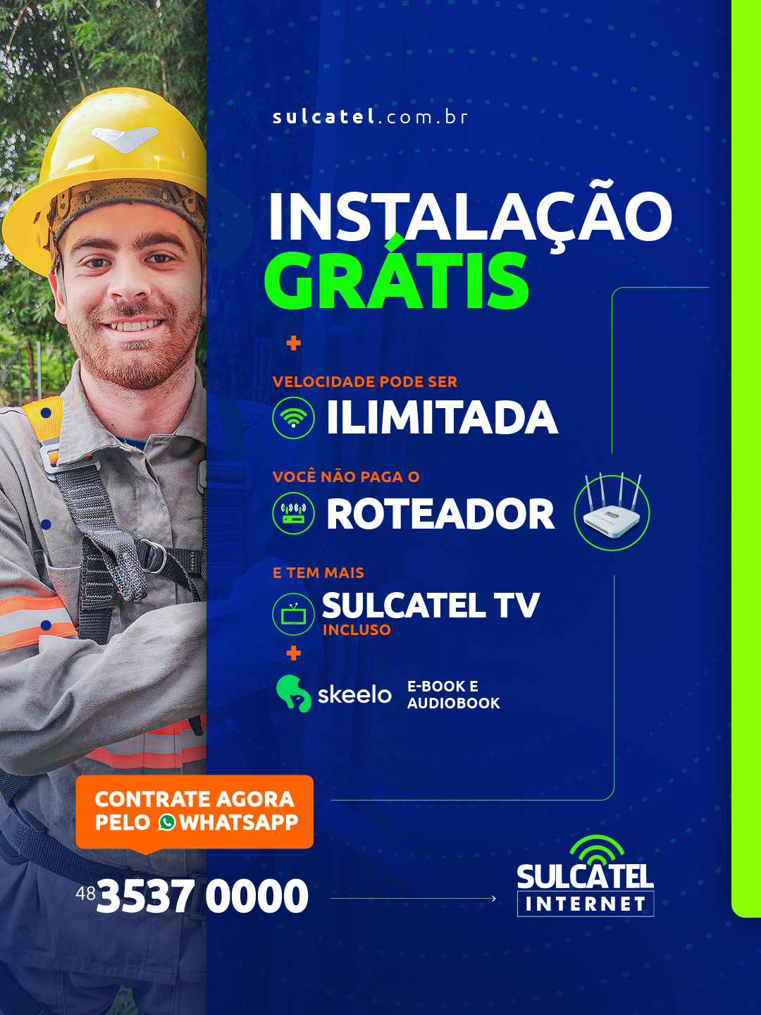 Sulcatel Internet Facebook ad: Enviar Mensagem