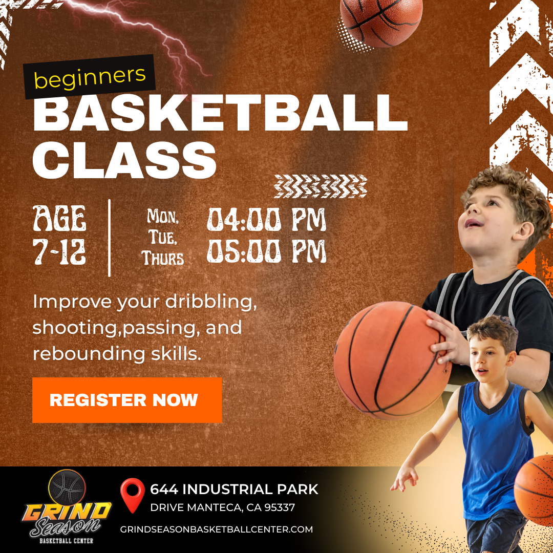 Grind Season Basketball Center Facebook ad: Youth Basketball Training in Manteca!