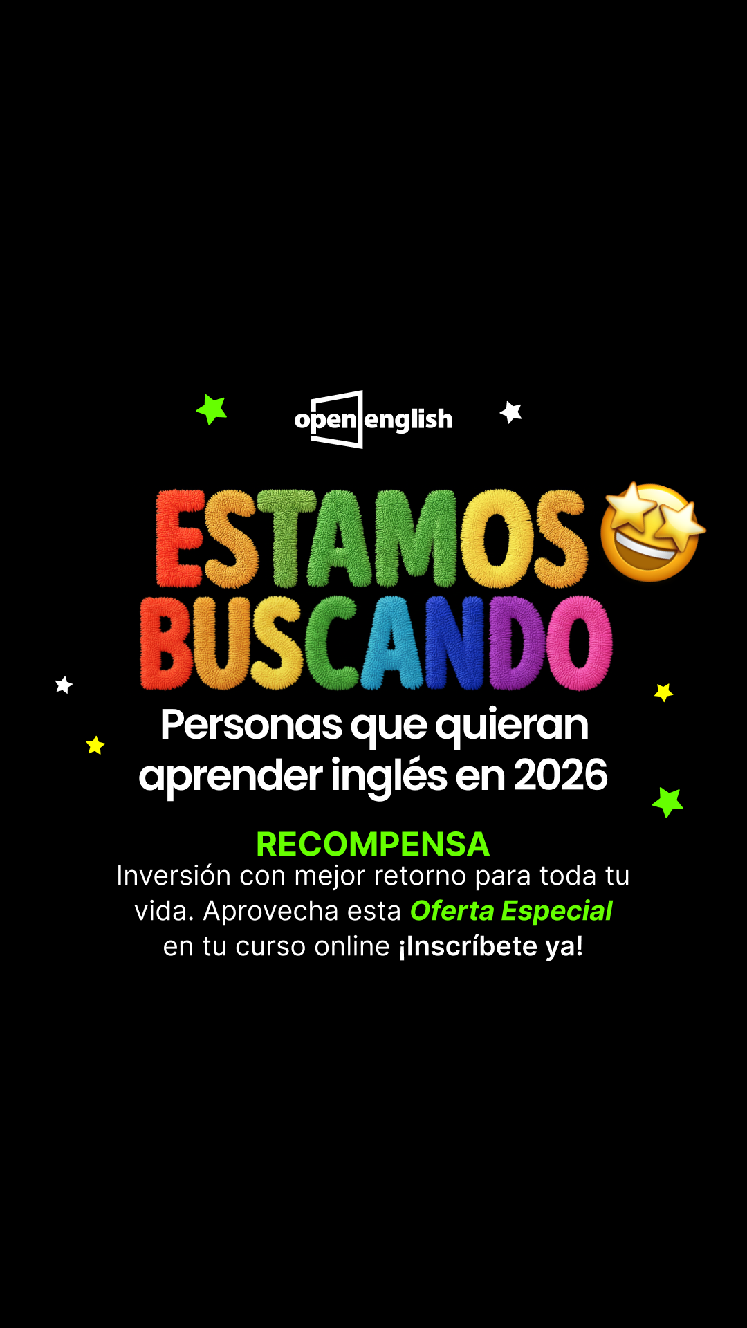 Open English Facebook ad