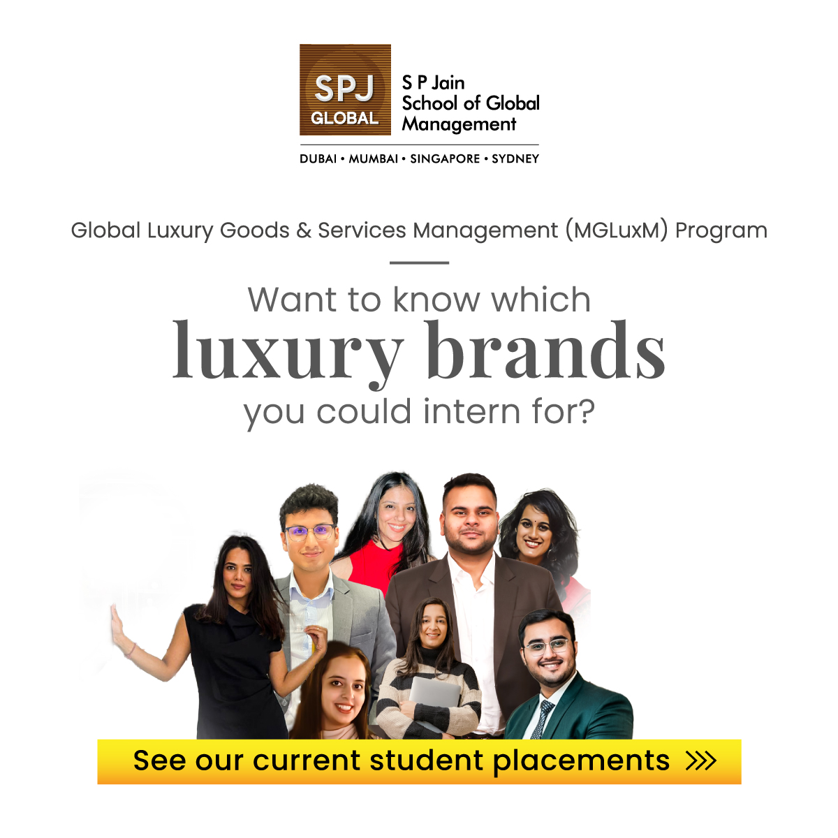SP Jain School of Global Management Facebook ad