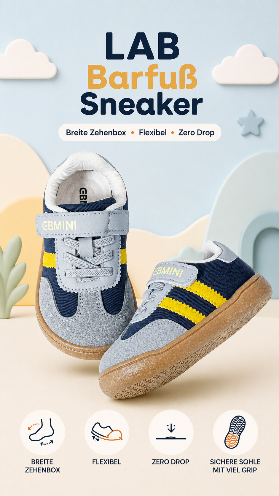 Ebmini - Kinder Barfußschuhe Facebook ad