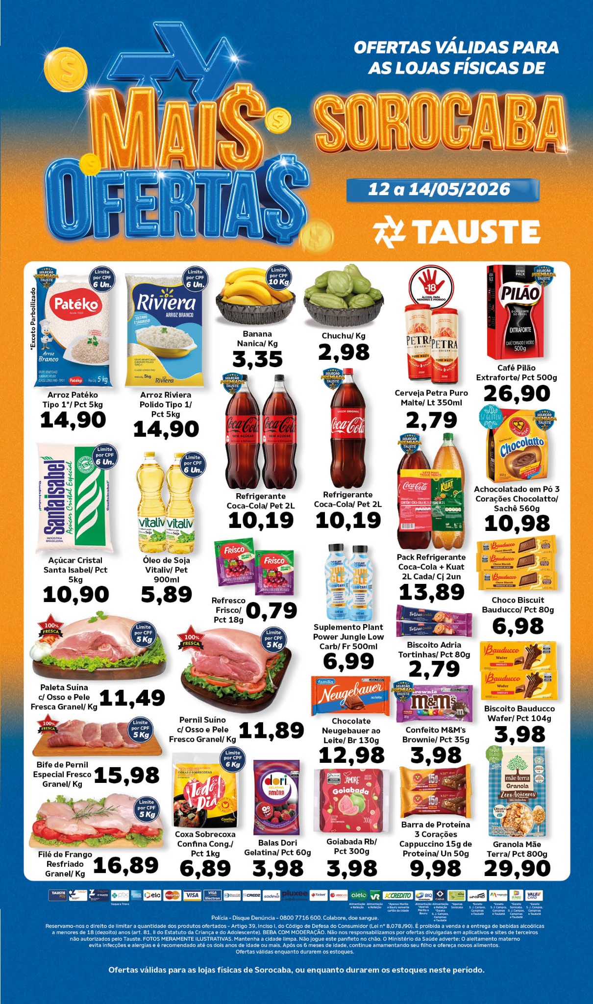 Tauste Supermercados Facebook ad: MAIS OFERTAS PARA VOCÊ!