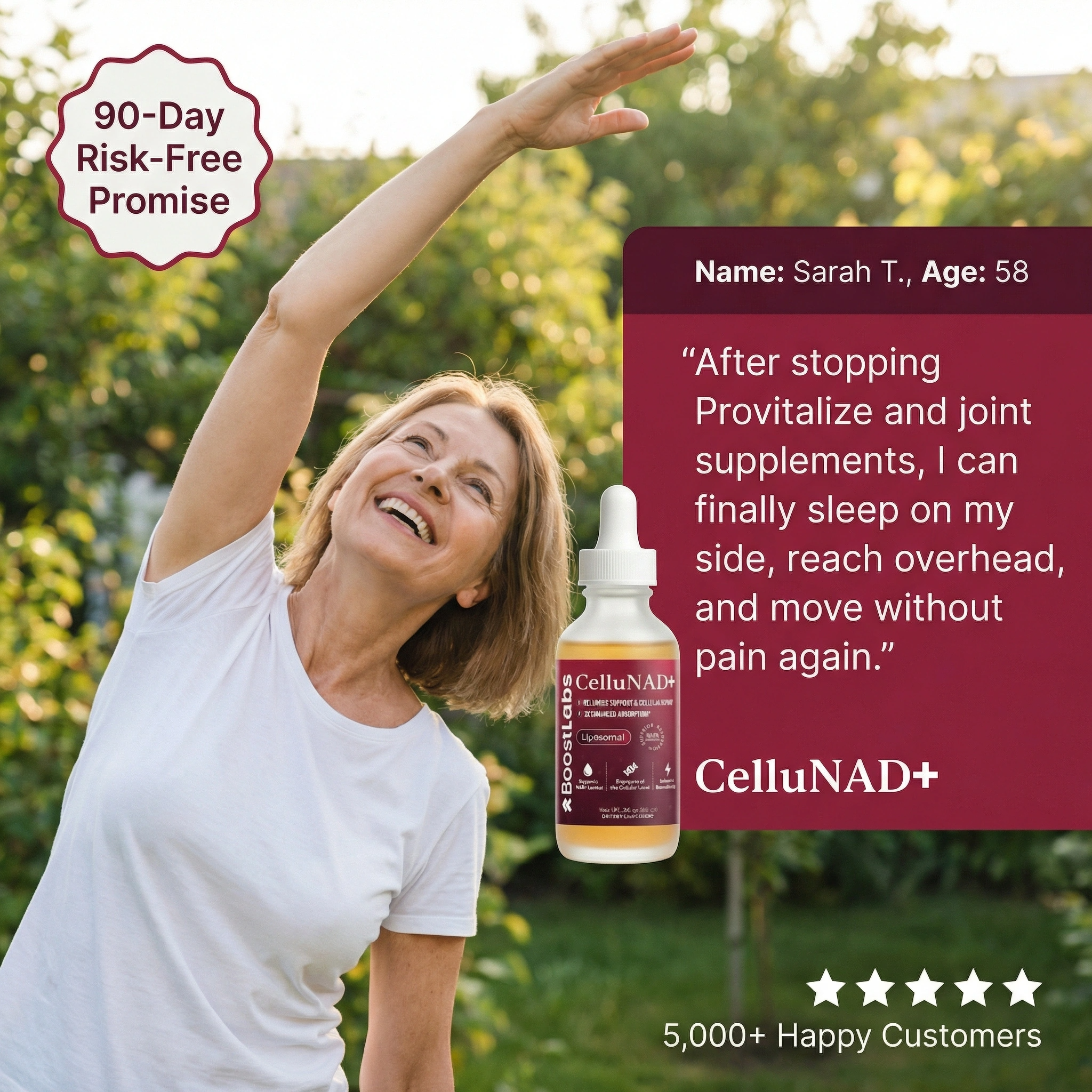 Sarah Mitchell Menopause Joint Expert Facebook ad