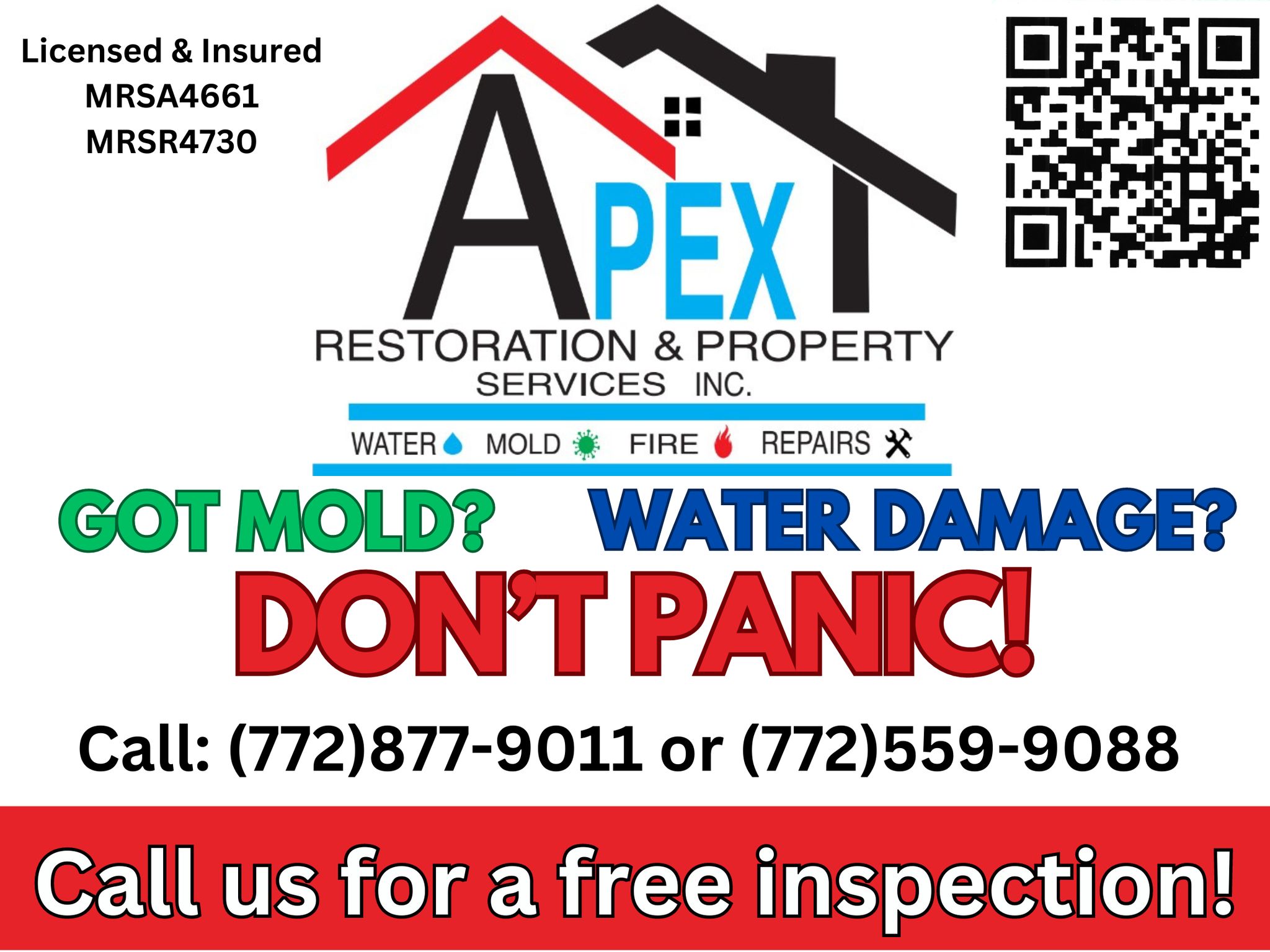 APEX Restoration & Property Services, INC. Facebook ad: When disaster strikes-or when it’s just time for…