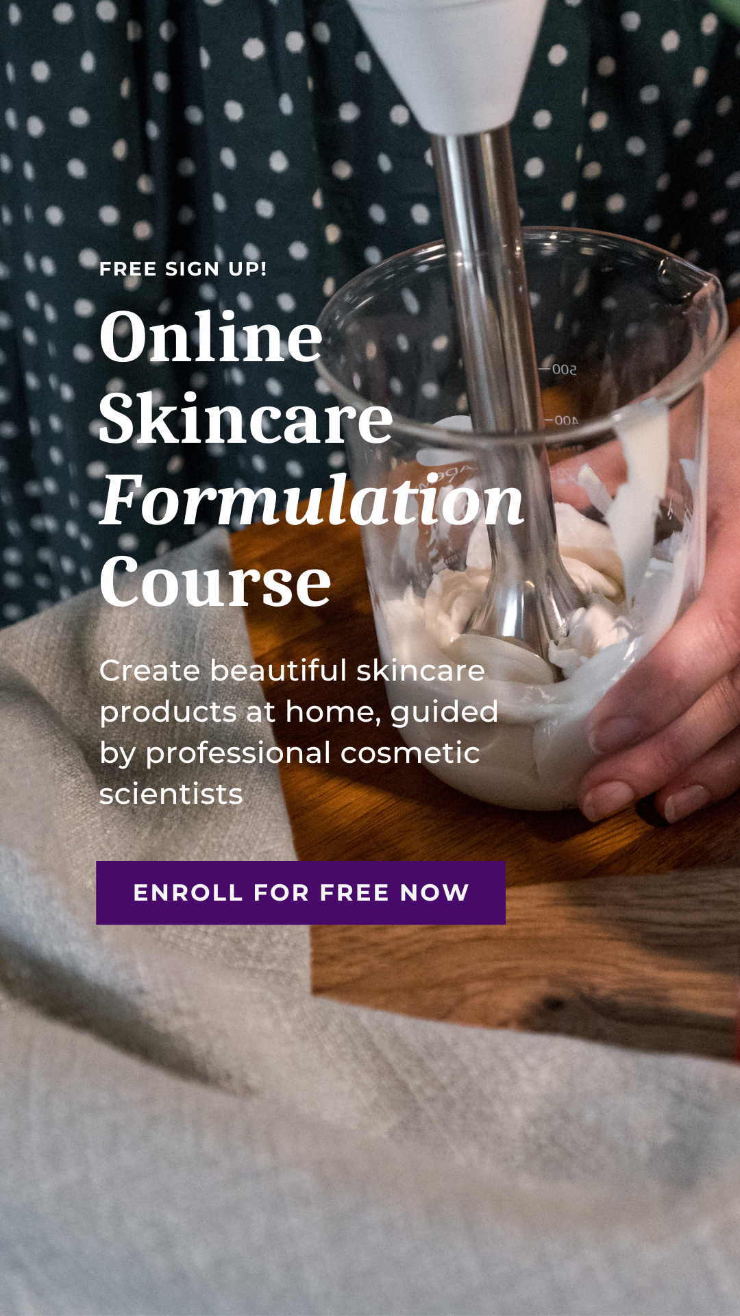 School of Natural Skincare Facebook ad