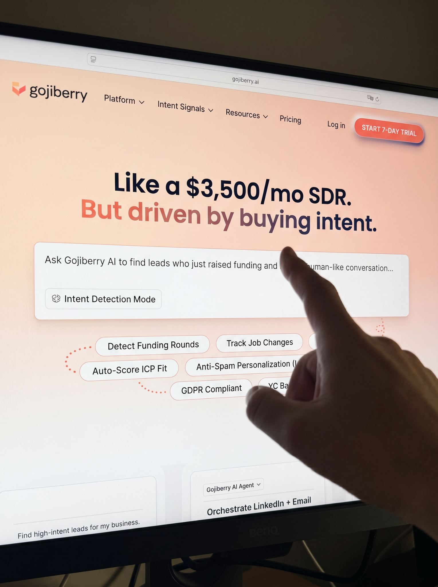 Gojiberry AI Facebook ad