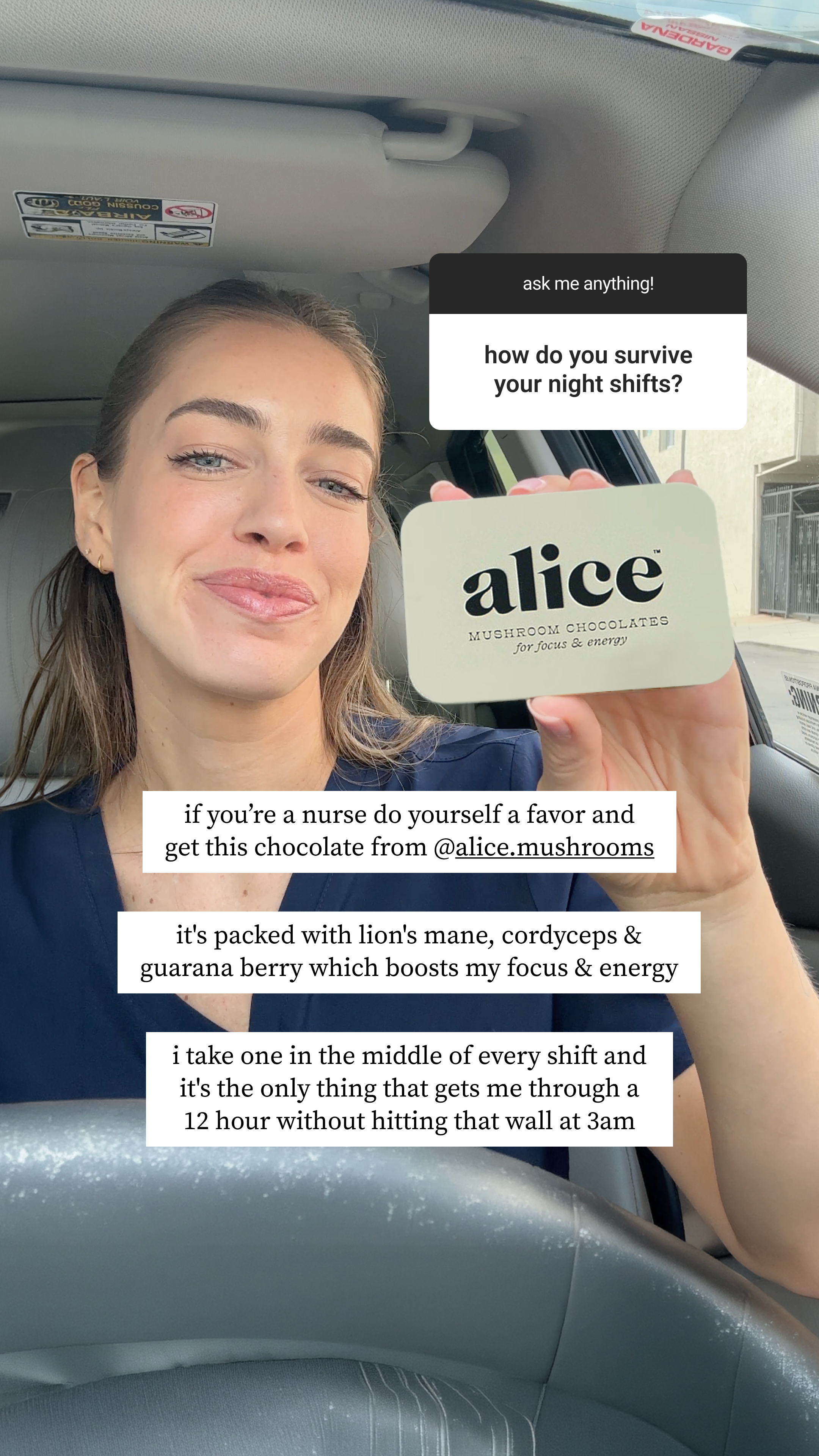 Alice Mushrooms Facebook ad