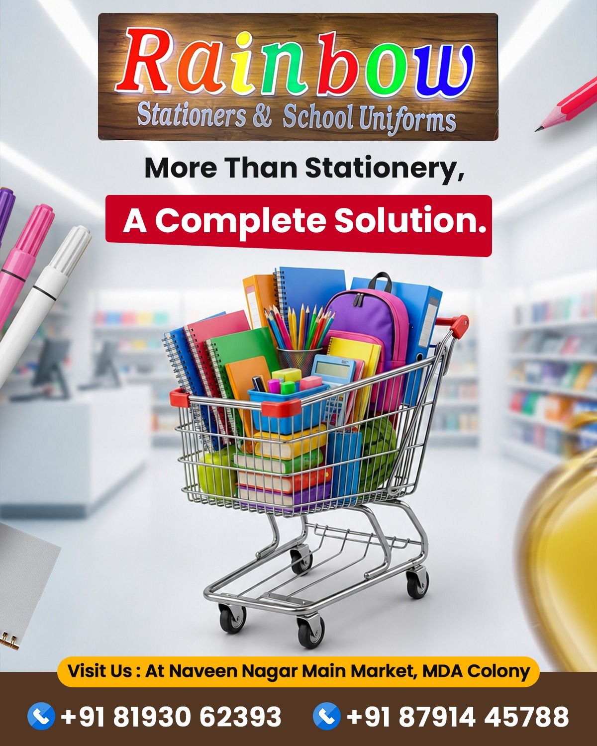 Rainbow Stationers & School Uniforms Facebook ad