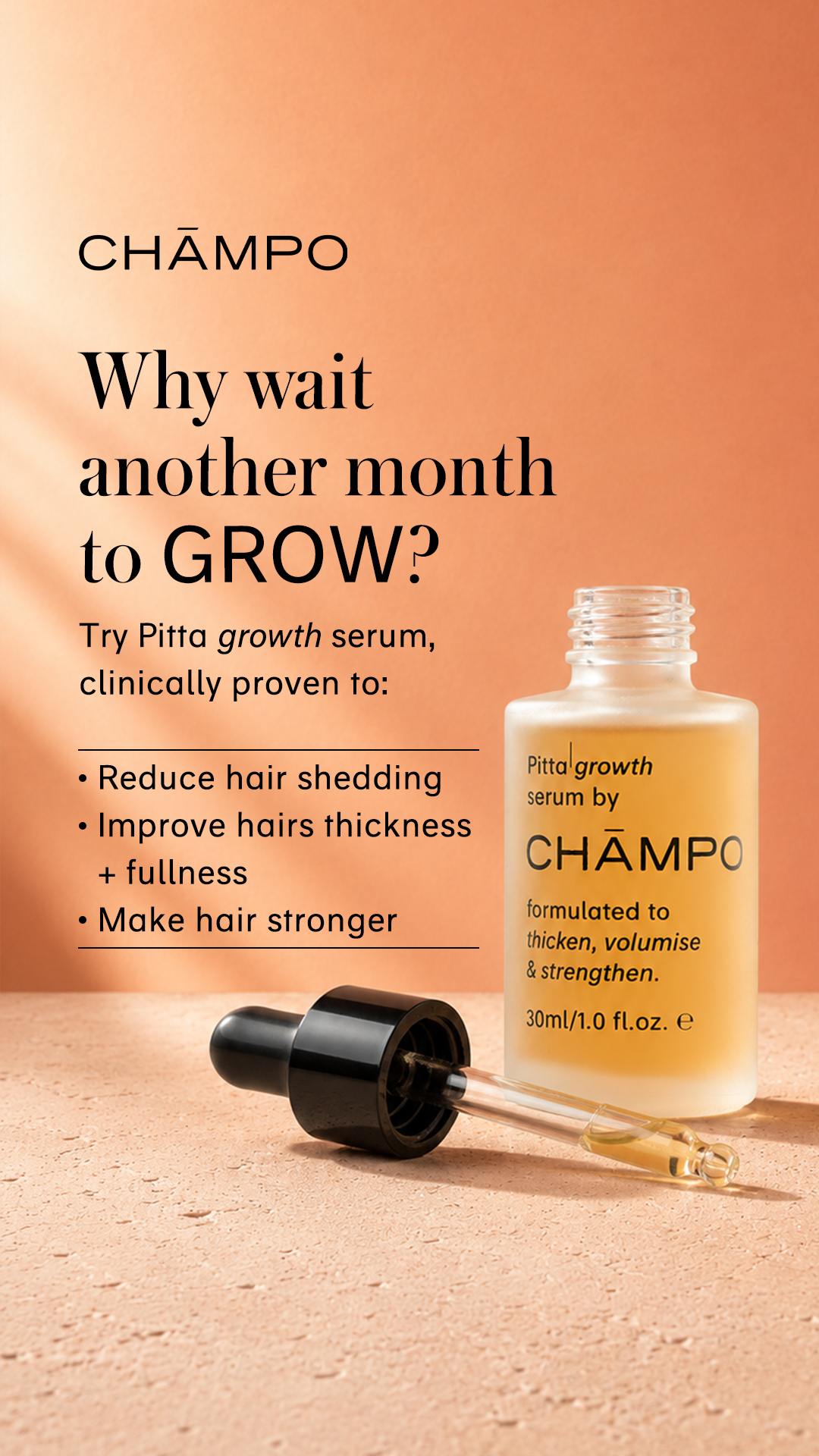 Chāmpo Haircare Facebook ad