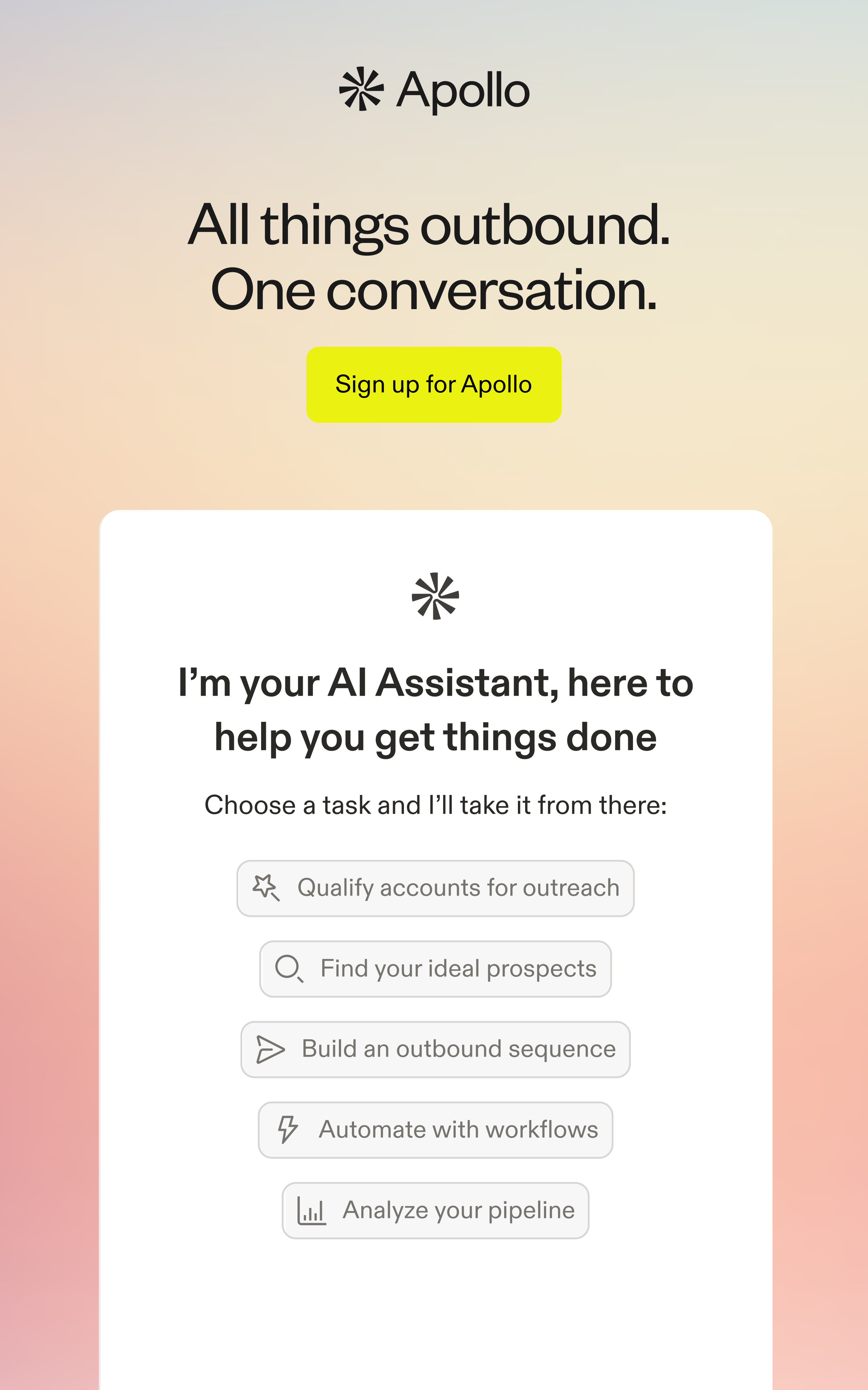 Apollo.io Facebook ad