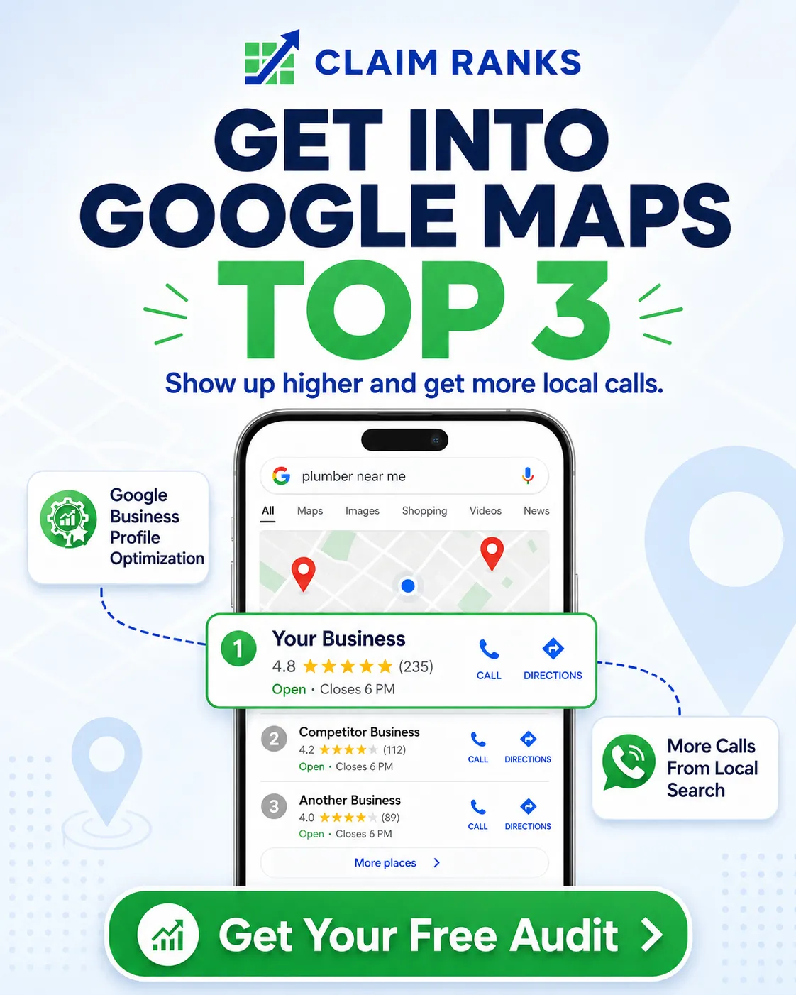 Claim Ranks Facebook ad: Get Your Free Google Business Profile Audit Today