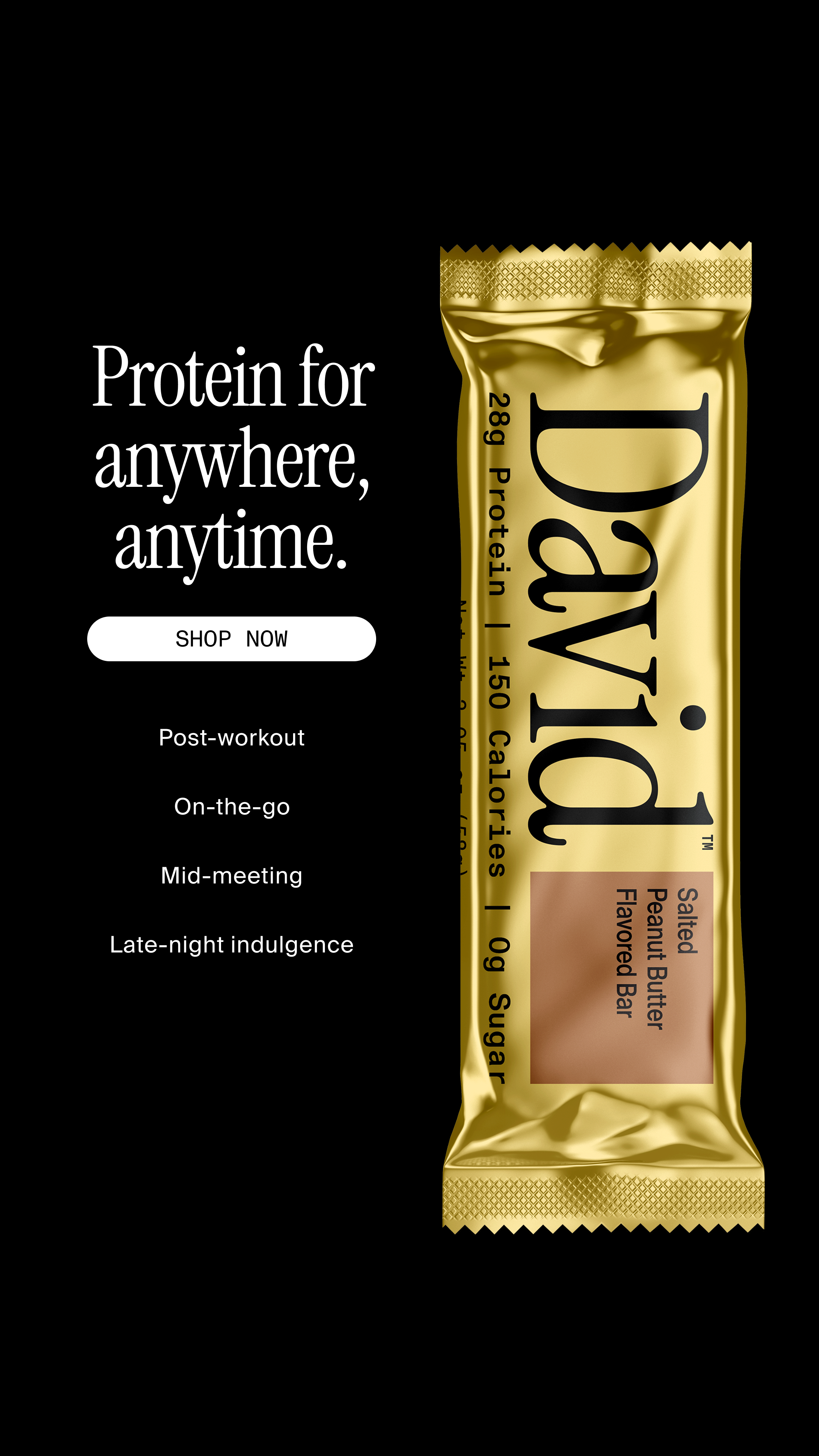 David Protein Facebook ad
